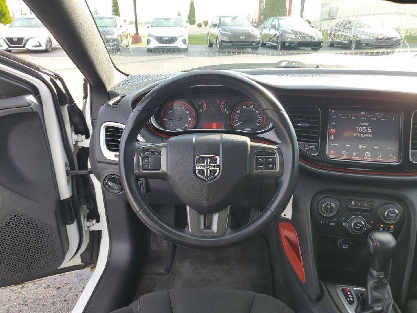 2013 Bright White Clearcoat /Black/Ruby Red Dodge Dart SXT (1C3CDFBA4DD) with an 2.0L L4 DOHC 16V TURBO engine, 6-speed automatic transmission, located at 6064 Gull Rd, Kalamazoo, MI, 49048, (269) 222-0088, 42.328388, -85.512924 - <b>Vehicle Details</b><br>Discover the exceptional value and performance of our 2013 Dodge Dart Rallye, now available at our dealership. This well-maintained sedan features a reliable 4-cylinder, 2.0L engine paired with front-wheel drive, offering a smooth and efficient driving experience. The Dod - Photo#11