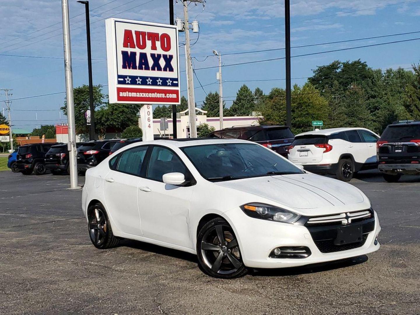 2013 Bright White Clearcoat /Black/Ruby Red Dodge Dart SXT (1C3CDFBA4DD) with an 2.0L L4 DOHC 16V TURBO engine, 6-speed automatic transmission, located at 6064 Gull Rd, Kalamazoo, MI, 49048, (269) 222-0088, 42.328388, -85.512924 - <b>Vehicle Details</b><br>Discover the exceptional value and performance of our 2013 Dodge Dart Rallye, now available at our dealership. This well-maintained sedan features a reliable 4-cylinder, 2.0L engine paired with front-wheel drive, offering a smooth and efficient driving experience. The Dod - Photo#0