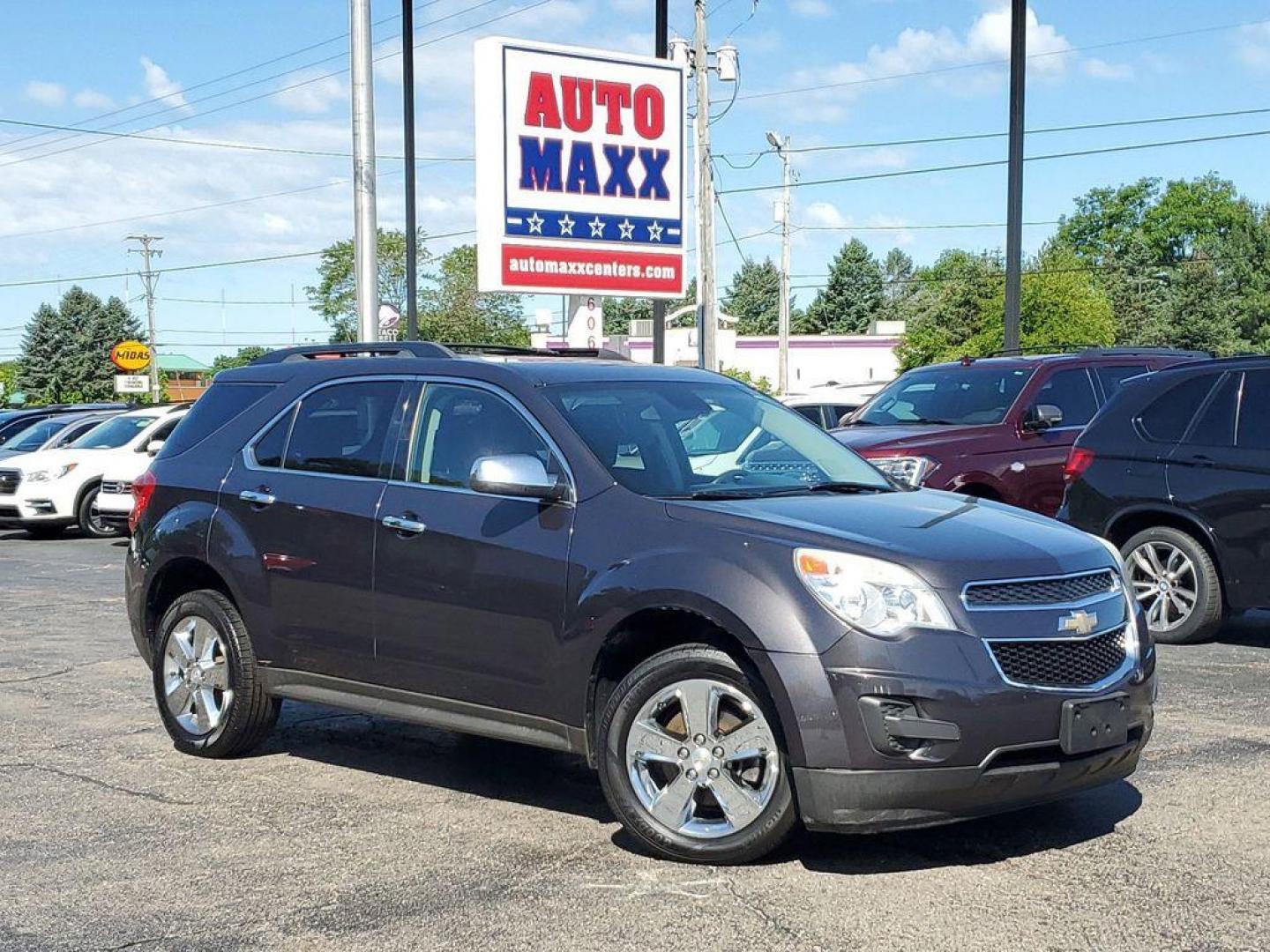 2014 Tungsten Metallic /Jet Black Chevrolet Equinox 1LT 2WD (1GNALBEKXEZ) with an 2.4L L4 DOHC 16V engine, 6-Speed Automatic transmission, located at 6064 Gull Rd, Kalamazoo, MI, 49048, (269) 222-0088, 42.328388, -85.512924 - <b>Vehicle Details</b><br>Get ready to elevate your driving experience with this outstanding 2014 Chevrolet Equinox LT! This dynamic SUV, powered by a robust L4, 2.4L engine, delivers both impressive power and remarkable fuel efficiency, making it the perfect companion for both urban commutes and we - Photo#0