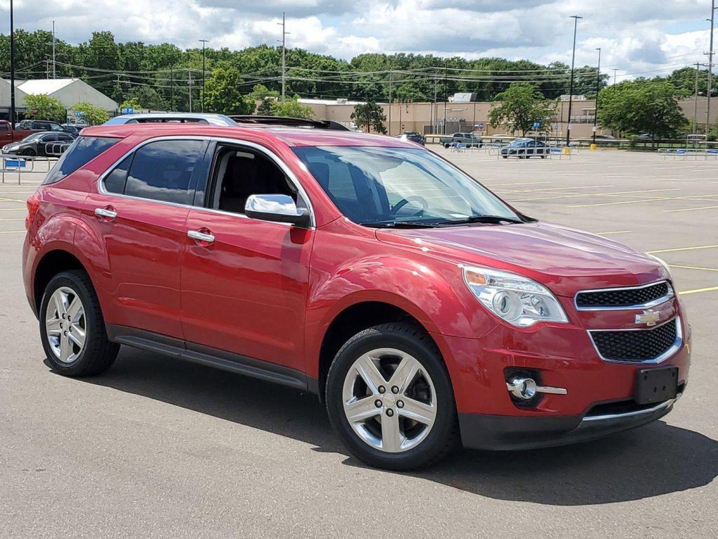 2015 Crystal Red Tintcoat /Brownstone/Jet Black Chevrolet Equinox LTZ AWD (2GNFLHEK3F6) with an 2.4L L4 DOHC 16V FFV engine, 6-Speed Automatic transmission, located at 234 Columbia Ave, Battle Creek, MI, 49015, (269) 222-0088, 42.298264, -85.192543 - <b>Vehicle Details</b><br>Discover the exceptional 2015 Chevrolet Equinox LTZ with AWD, a versatile and stylish SUV that promises an unparalleled driving experience! Powered by a robust L4, 2.4L engine, this Equinox delivers a perfect blend of power and efficiency, making it an ideal choice for both - Photo#0