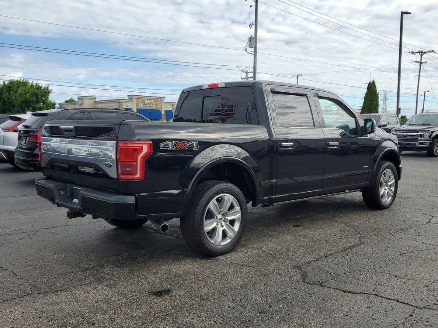 2016 Shadow Black /Black Ford F-150 XLT SuperCrew 6.5-ft. Bed 4WD (1FTEW1EG1GF) with an 3.5L V6 TURBO engine, 6A transmission, located at 6064 Gull Rd, Kalamazoo, MI, 49048, (269) 222-0088, 42.328388, -85.512924 - Discover the unparalleled power and luxury of our pre-owned 2016 Ford F-150 Platinum! This exceptional truck, equipped with a robust V6, 3.5L engine and 4WD, is designed to conquer any terrain with ease and deliver an exhilarating driving experience. The Platinum trim level ensures you travel in the - Photo#3