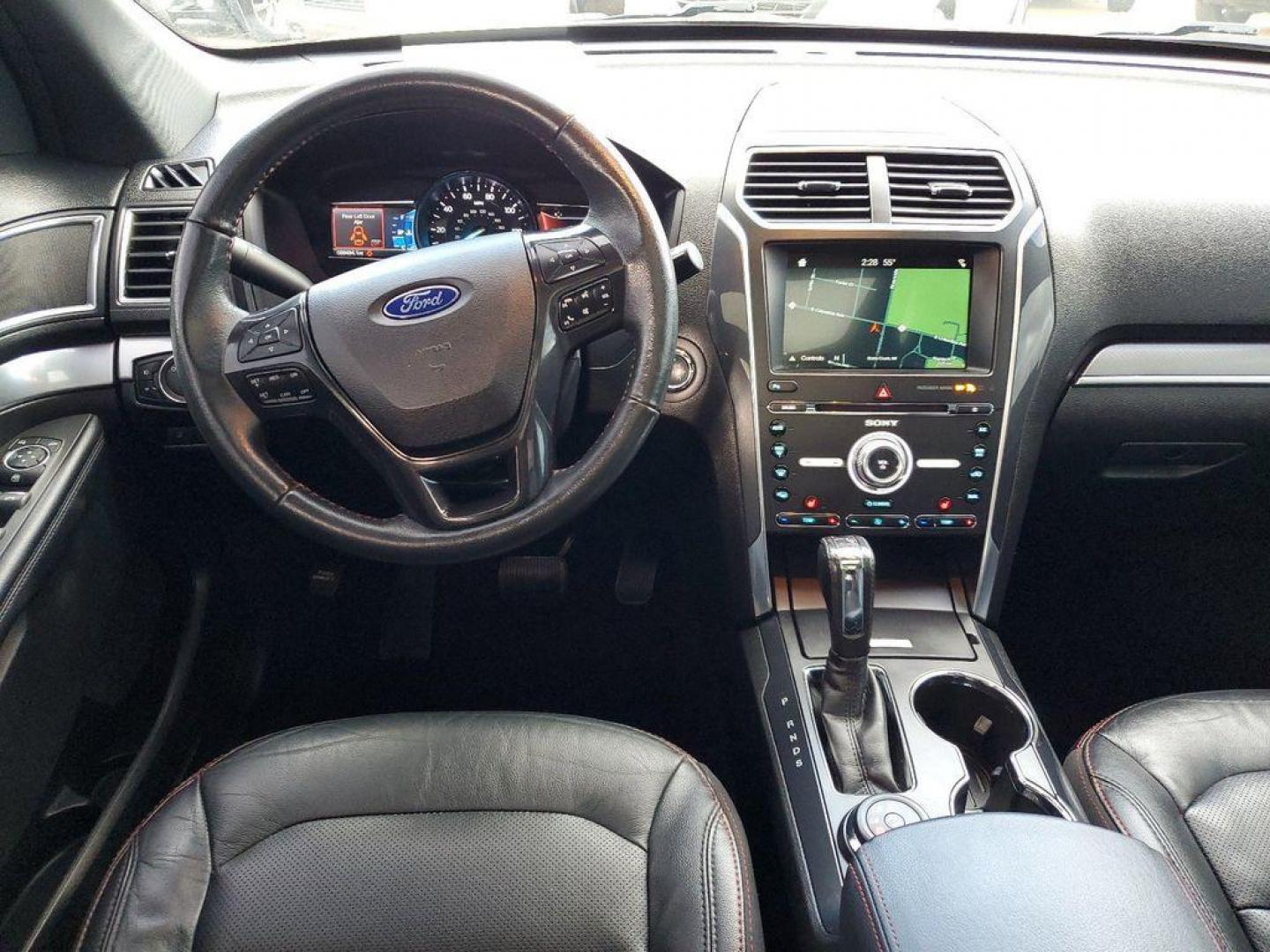 2017 Ingot Silver Metallic /Ebony Black w/Red Accent Stitching Ford Explorer Sport 4WD (1FM5K8GT3HG) with an 3.5L V6 DOHC 24V engine, 6A transmission, located at 234 Columbia Ave, Battle Creek, MI, 49015, (269) 222-0088, 42.298264, -85.192543 - Discover the power and versatility of our 2017 Ford Explorer Sport, now available at our dealership. This remarkable SUV combines rugged capability with refined style, making it the perfect choice for both city driving and off-road adventures.<br><br>Equipped with a robust V6, 3.5L engine, this Expl - Photo#32