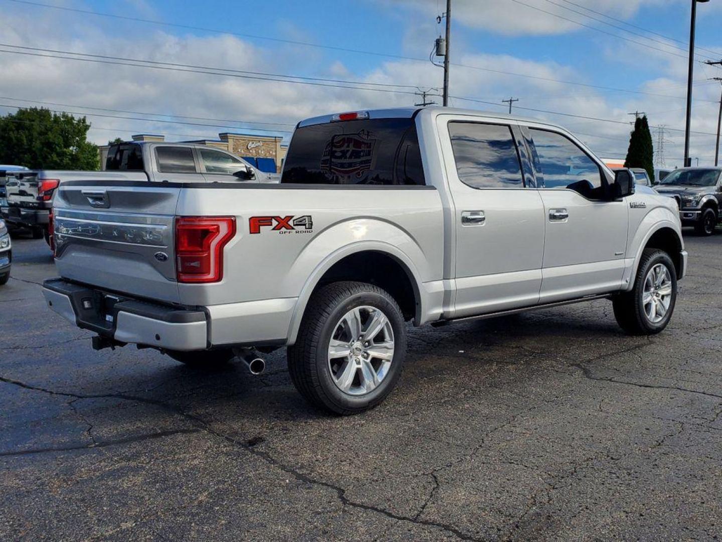 2017 Ingot Silver Metallic /Black Ford F-150 XLT SuperCrew 6.5-ft. Bed 4WD (1FTEW1EG0HF) with an 3.5L V6 TURBO engine, 6A transmission, located at 6064 Gull Rd, Kalamazoo, MI, 49048, (269) 222-0088, 42.328388, -85.512924 - <b>Vehicle Details</b><br>Introducing the exceptional 2017 Ford F-150 Platinum, now available at our trusted dealership. This remarkable vehicle is the epitome of power, versatility, and luxury, making it a top choice for truck enthusiasts. With only 57,838 miles on the odometer, this pre-owned gem - Photo#3
