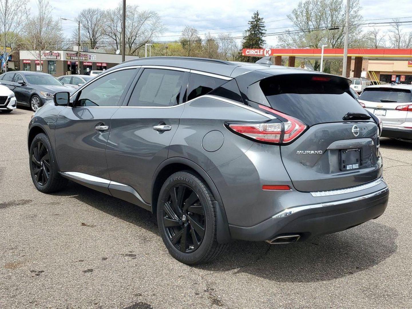 2017 Gun Metallic /Graphite Nissan Murano Platinum AWD (5N1AZ2MH6HN) with an 3.5L V6 DOHC 24V engine, CVT transmission, located at 234 Columbia Ave, Battle Creek, MI, 49015, (269) 222-0088, 42.298264, -85.192543 - <b>Vehicle Details</b><br>Are you ready to elevate your driving experience to a whole new level? Look no further than this incredible 2017 Nissan Murano Platinum! With only 68,627 miles on its powerful V6, 3.5L engine, this beauty is ready to take you on all of life's adventures with confidence and - Photo#2