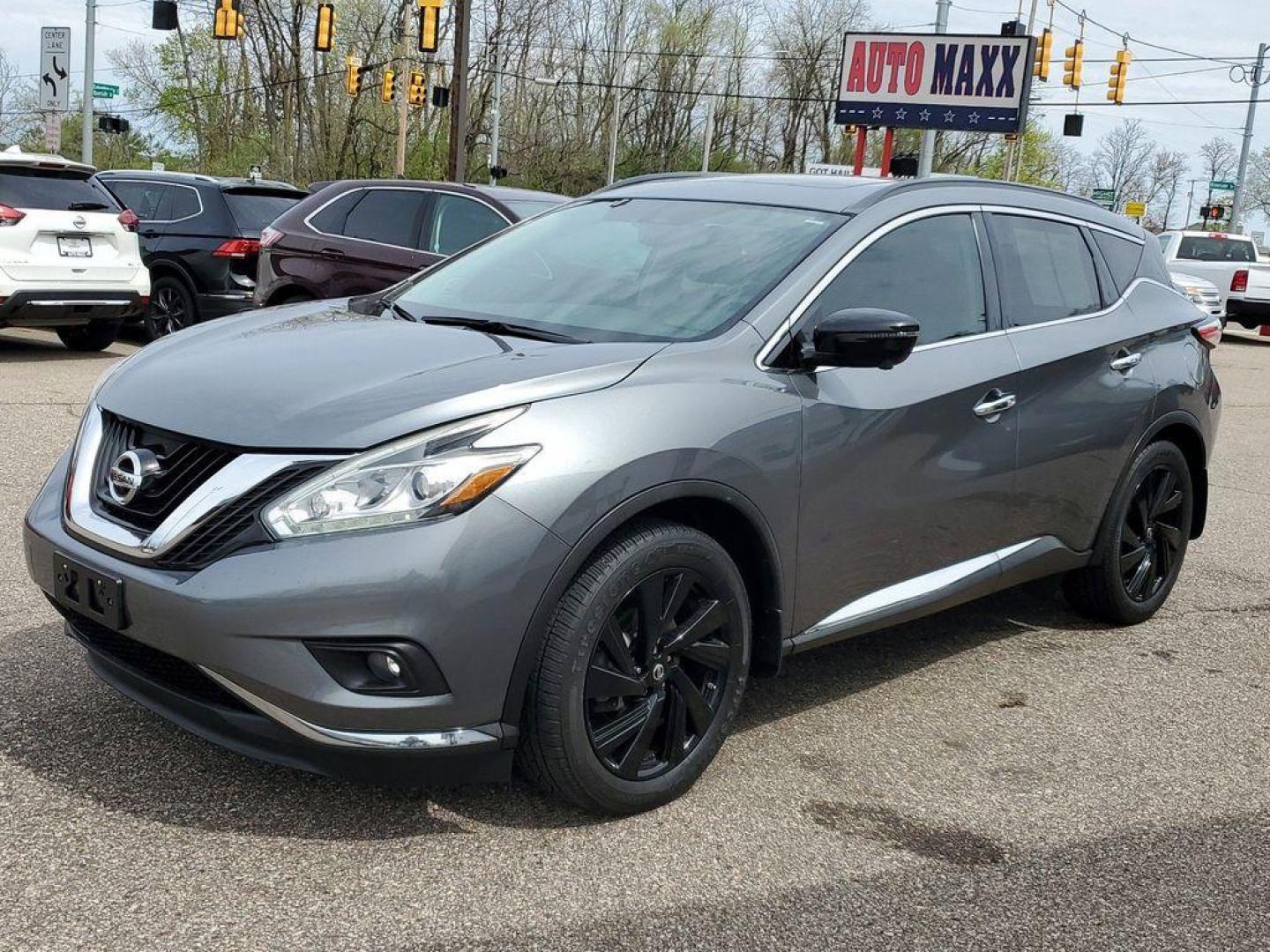 2017 Gun Metallic /Graphite Nissan Murano Platinum AWD (5N1AZ2MH6HN) with an 3.5L V6 DOHC 24V engine, CVT transmission, located at 234 Columbia Ave, Battle Creek, MI, 49015, (269) 222-0088, 42.298264, -85.192543 - <b>Vehicle Details</b><br>Are you ready to elevate your driving experience to a whole new level? Look no further than this incredible 2017 Nissan Murano Platinum! With only 68,627 miles on its powerful V6, 3.5L engine, this beauty is ready to take you on all of life's adventures with confidence and - Photo#3