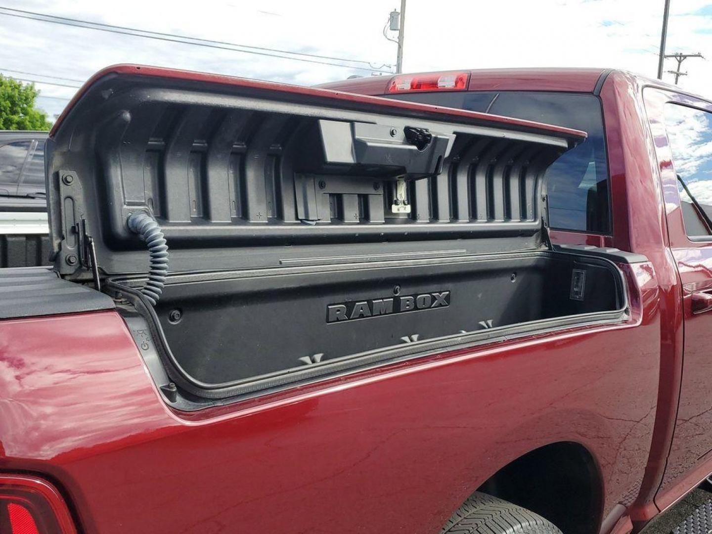 2017 Red Pearl /Black RAM 1500 Sport Crew Cab SWB 4WD (1C6RR7MT0HS) with an 5.7L V8 OHV 16V engine, 8A transmission, located at 6064 Gull Rd, Kalamazoo, MI, 49048, (269) 222-0088, 42.328388, -85.512924 - <b>Vehicle Details</b><br>Introducing the 2017 Ram 1500 Sport, a robust and versatile pickup designed to meet the demands of both work and play. This 4WD powerhouse is equipped with a formidable 5.7L V8 engine, delivering impressive performance and reliability. The Ram 1500 Sport seamlessly blends s - Photo#6