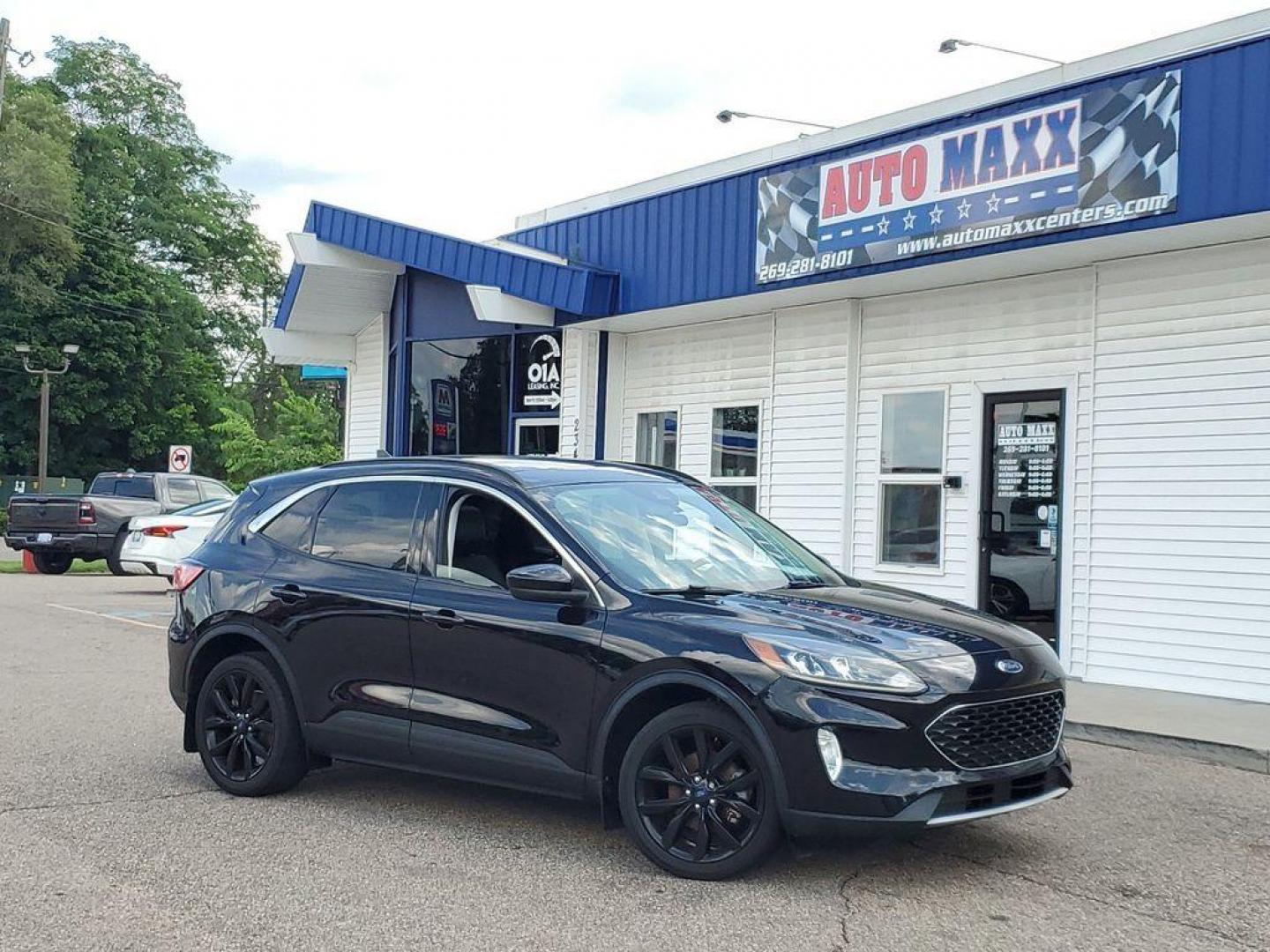 2021 Agate Black Metallic /Ebony Ford Escape SEL (1FMCU0H6XMU) with an 1.5L L3 engine, 6A transmission, located at 6064 Gull Rd, Kalamazoo, MI, 49048, (269) 222-0088, 42.328388, -85.512924 - <b>Vehicle Details</b><br>For Sale: 2021 Ford Escape SEL - A Blend of Style and Performance! Introducing a meticulously maintained 2021 Ford Escape SEL with only 38,121 miles on the odometer. This versatile SUV combines modern technology with dependable performance, making it an ideal choice for fa - Photo#0