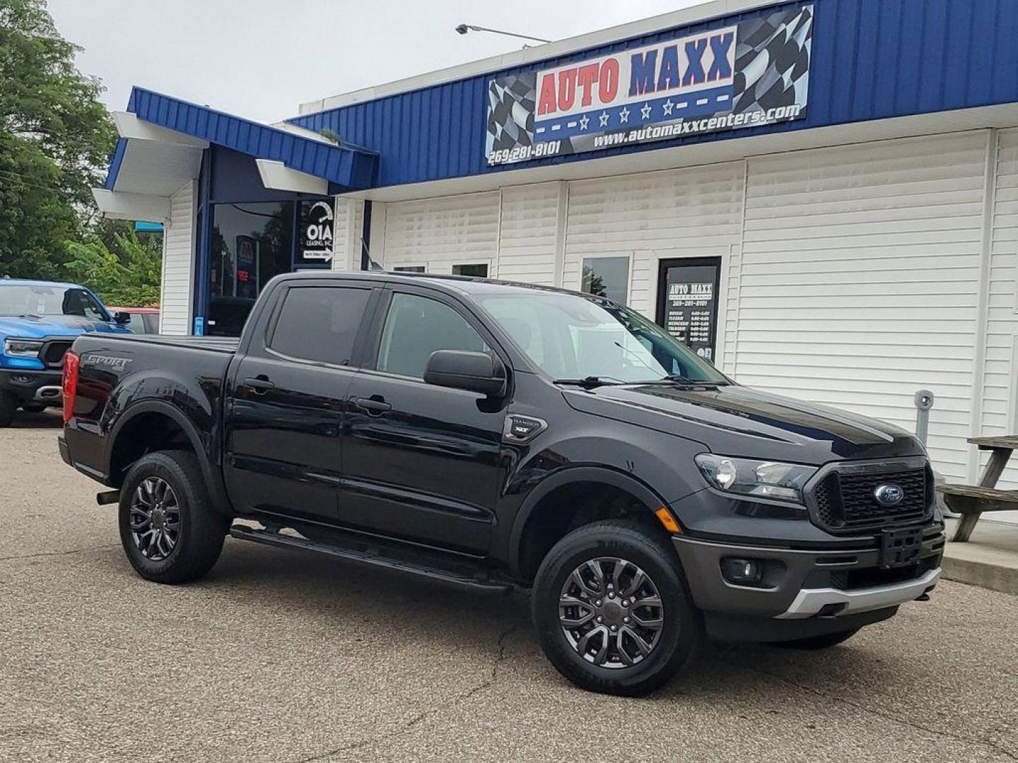 2021 Shadow Black /Ebony Ford Ranger XL SuperCrew 4WD (1FTER4FH7ML) with an 2.3L L4 DOHC 16V engine, 10A transmission, located at 234 Columbia Ave, Battle Creek, MI, 49015, (269) 222-0088, 42.298264, -85.192543 - <b>Vehicle Details</b><br>Discover the perfect blend of power and versatility with this stunning pre-owned 2021 Ford Ranger XLT! This dynamic vehicle is built to conquer any terrain with its robust 4WD system and efficient 4 Cyl, 2.3L engine, delivering both impressive performance and remarkable fue - Photo#0