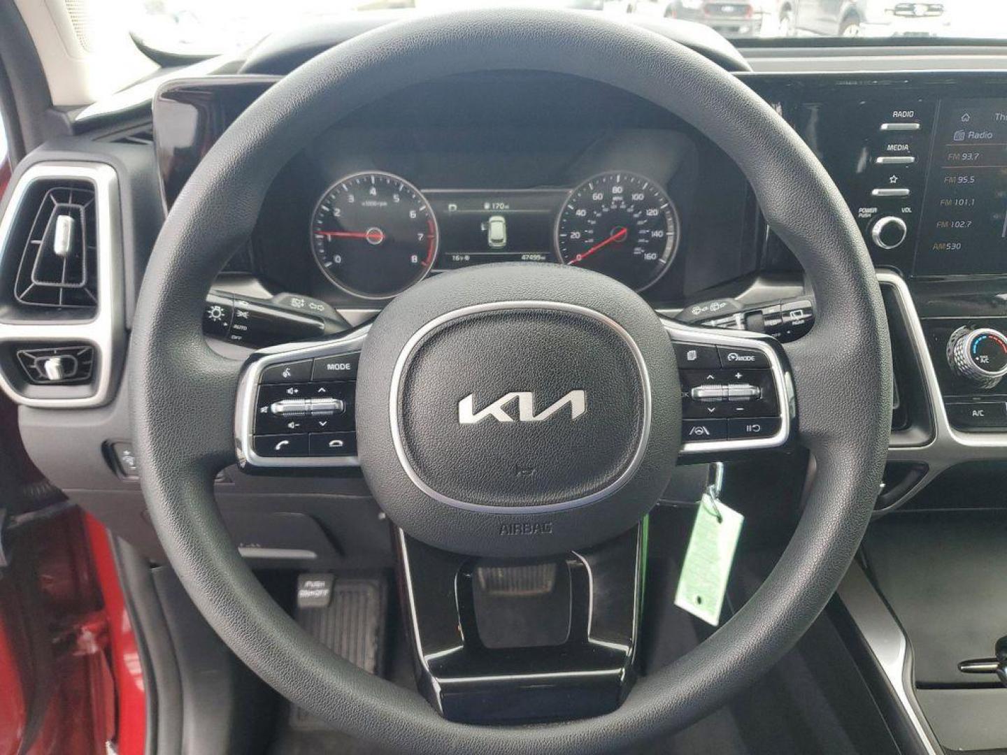 2022 Passion Red Tintcoat /Black Kia Sorento LX AWD (5XYRGDLC7NG) with an 2.4L L4 DOHC 16V engine, 6A transmission, located at 6064 Gull Rd, Kalamazoo, MI, 49048, (269) 222-0088, 42.328388, -85.512924 - <b>Vehicle Details</b><br>Introducing the 2022 Kia Sorento LX, a perfect blend of style, performance, and technology, ready to elevate your driving experience! This exceptional SUV, with just 47,290 miles on the odometer, offers the reliability and confidence of a CARFAX 1-Owner and Clean Report, en - Photo#20