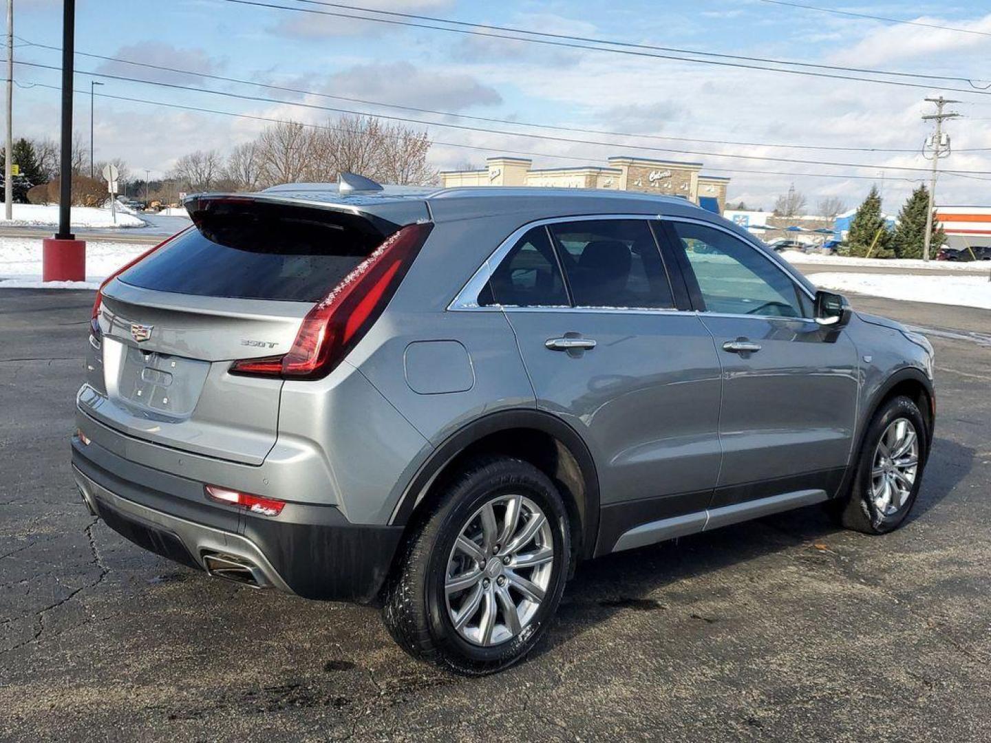 2023 Argent Silver Metallic /Jet Black Cadillac XT4 Premium Luxury AWD (1GYFZDR4XPF) with an 2.0L L4 DOHC 16V engine, 9A transmission, located at 6064 Gull Rd, Kalamazoo, MI, 49048, (269) 222-0088, 42.328388, -85.512924 - <b>Vehicle Details</b><br>Introducing the 2023 Cadillac XT4 AWD Premium Luxuryan exceptional blend of style, performance, and sophistication, now available for you to own! With just 48,064 miles, this one-owner beauty has been meticulously maintained, offering a premium driving experience that stand - Photo#1