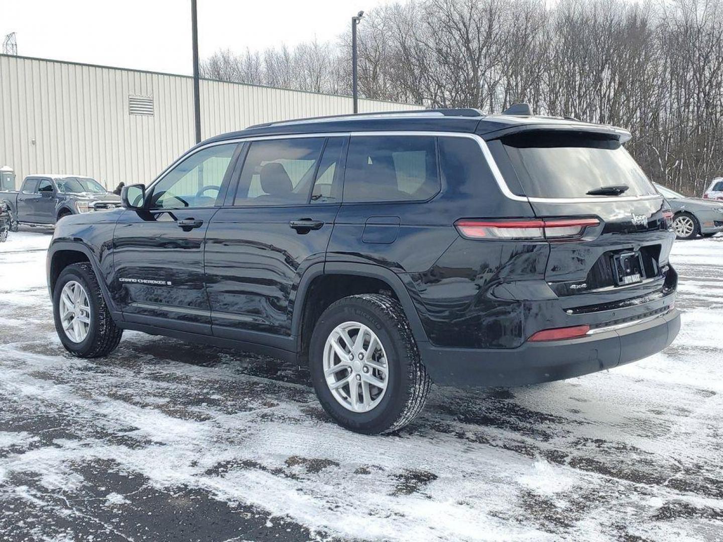 2023 Diamond Black Crystal Pearlcoat /Global Black Jeep Grand Cherokee L Laredo 4WD (1C4RJKAGXP8) with an 3.6L V6 DOHC 24V engine, 8A transmission, located at 6064 Gull Rd, Kalamazoo, MI, 49048, (269) 222-0088, 42.328388, -85.512924 - <b>Vehicle Details</b><br>Unleash your adventurous spirit with this stunning 2023 Jeep Grand Cherokee L Laredo, a masterpiece of power and sophistication designed for both the urban jungle and the great outdoors. This robust SUV, with its 4WD capability, ensures you conquer any terrain with confiden - Photo#2