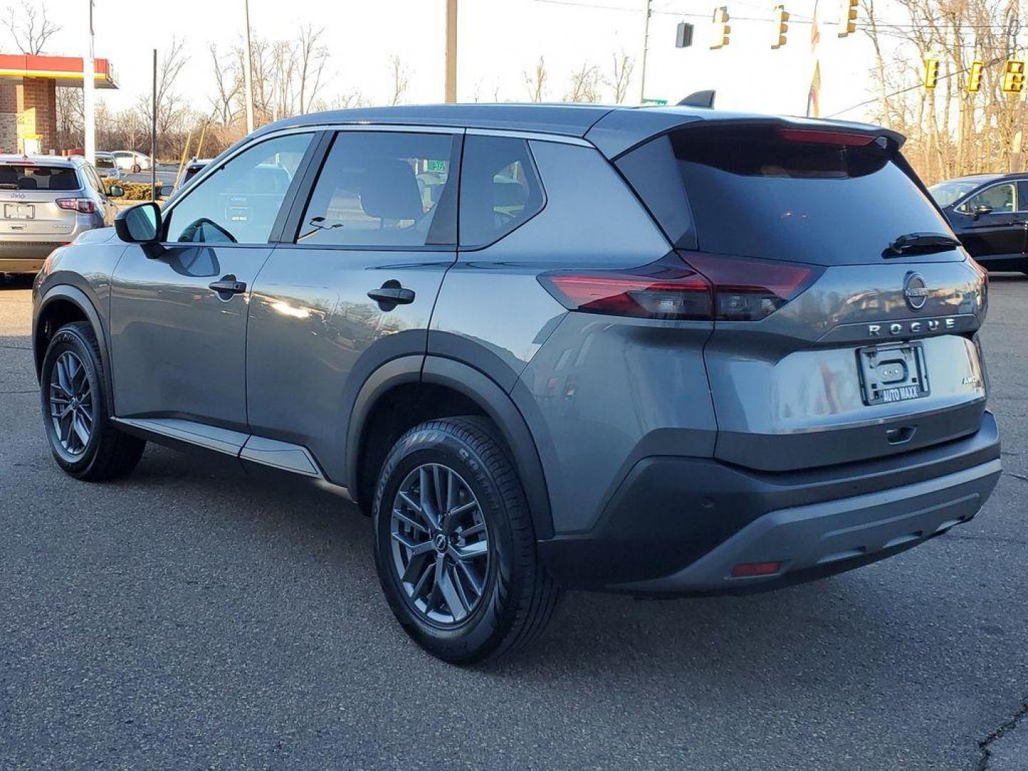 2023 Gun Metallic /Charcoal Nissan Rogue S AWD (5N1BT3AB5PC) with an 2.5L L4 DOHC 16V engine, CVT transmission, located at 234 Columbia Ave, Battle Creek, MI, 49015, (269) 222-0088, 42.298264, -85.192543 - Floor Mats with 1-Piece Cargo Area Protector **Equipment listed is based on original vehicle build and subject to change. Please confirm the accuracy of the included equipment by calling the dealer prior to purchase.** - Photo#2