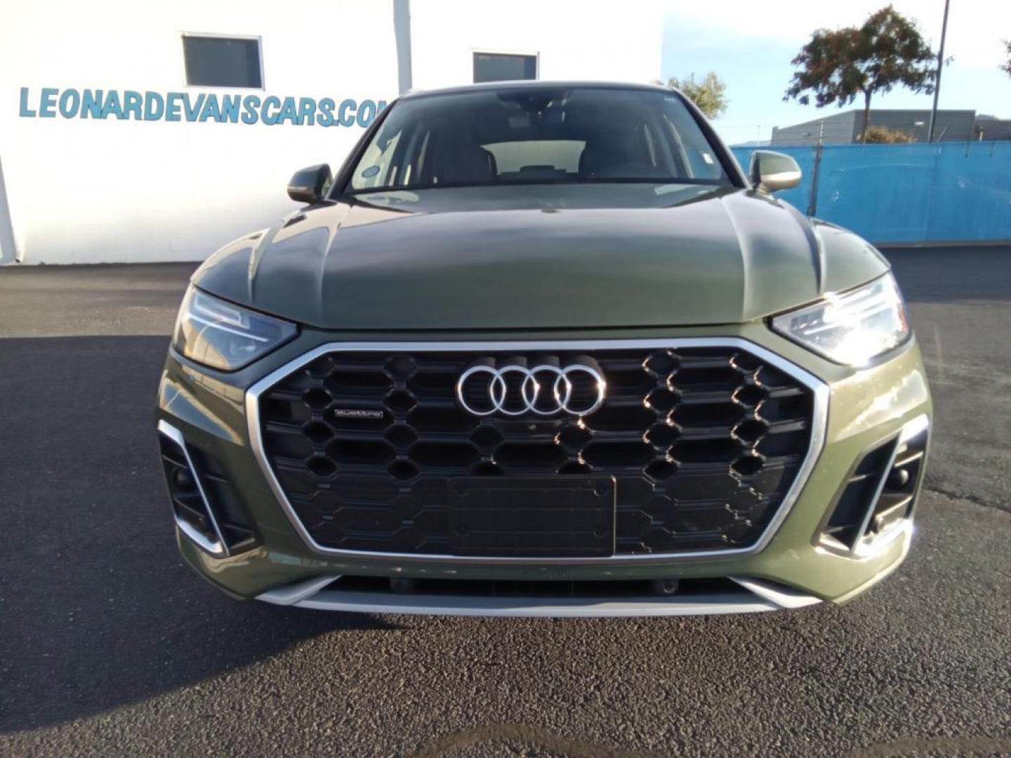 2023 District Green Metallic Audi Q5 2.0T Progressiv quattro (WA1EAAFY6P2) with an 2.0L L4 DOHC 16V engine, 7A transmission, located at 6064 Gull Rd, Kalamazoo, MI, 49048, (269) 222-0088, 42.328388, -85.512924 - The leather seats in this Audi Q5 are a must for buyers looking for comfort, durability, and style. See what's behind you with the back up camera on it. This mid-size suv's AutoCheck: 1 owner, assurance of single-owner history for peace of mind. The state of the art park assist system will guide you - Photo#3