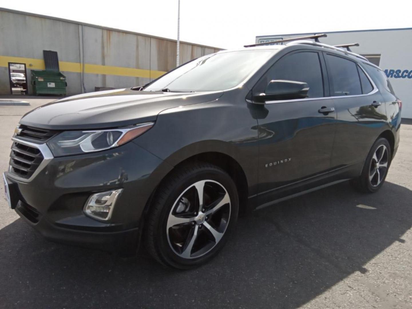 2019 Nightfall Gray Metallic /Jet Black Chevrolet Equinox LT 2.0 AWD (2GNAXVEX4K6) with an 2.0L L4 DOHC 16V engine, 9A transmission, located at 6064 Gull Rd, Kalamazoo, MI, 49048, (269) 222-0088, 42.328388, -85.512924 - <b>Equipment</b><br>This vehicle is a certified CARFAX 1-owner. The installed navigation system will keep you on the right path. The vehicle offers Apple CarPlay for seamless connectivity. This model comes equipped with Android Auto for seamless smartphone integration on the road. This vehicle keeps - Photo#2