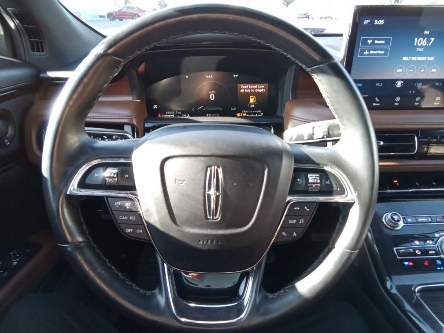 2023 Pristine White Metallic Tri-Coat Lincoln Nautilus Reserve AWD (2LMPJ8K95PB) with an 2.0L L4 DOHC 16V engine, 6A transmission, located at 6064 Gull Rd, Kalamazoo, MI, 49048, (269) 222-0088, 42.328388, -85.512924 - Protect the vehicle from unwanted accidents with a cutting edge backup camera system. Keep your hands warm all winter with a heated steering wheel in this mid-size suv . It offers Android Auto for seamless smartphone integration. This 2023 Lincoln Nautilus offers Apple CarPlay for seamless connect - Photo#9