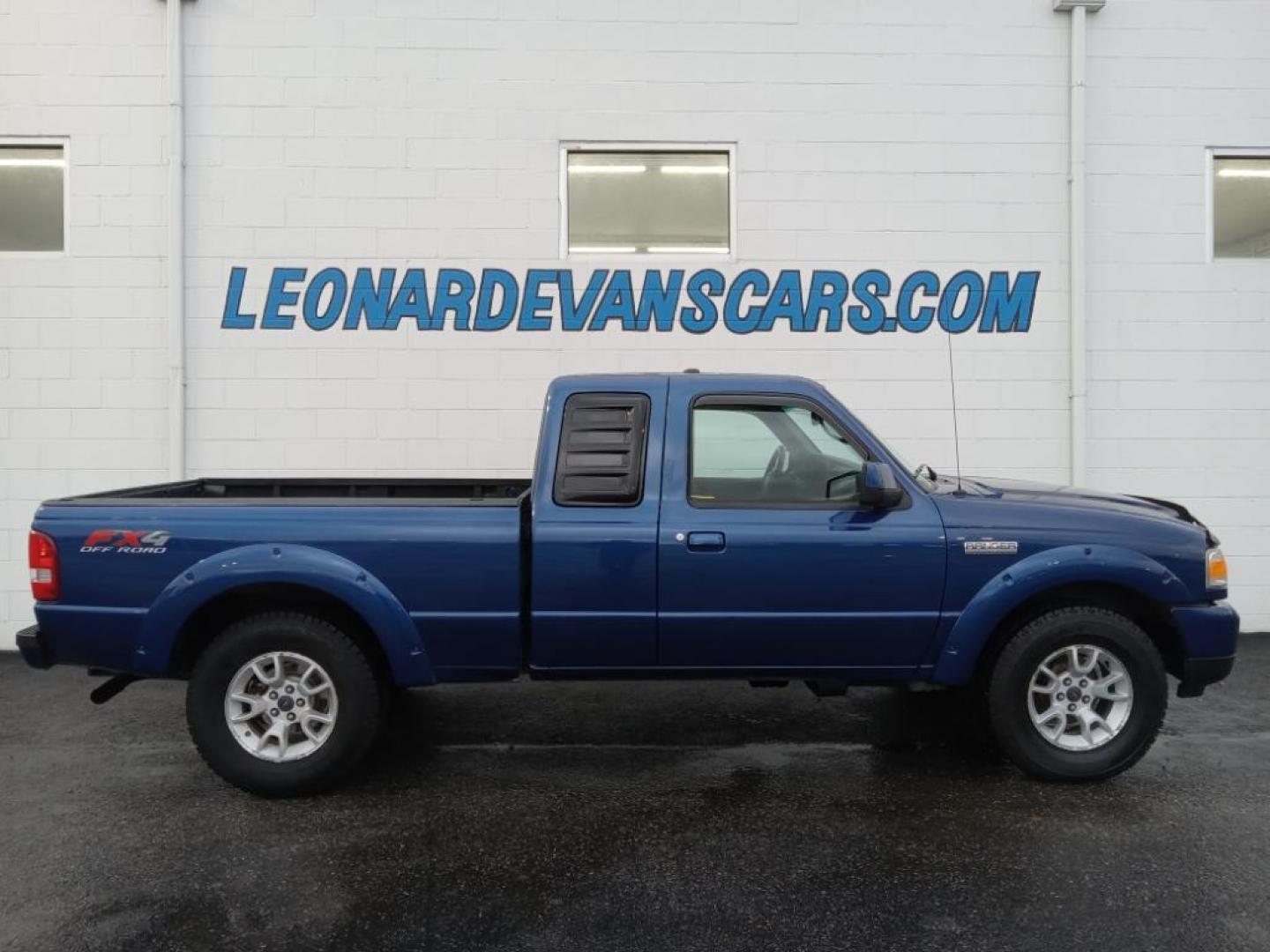 2011 BLUE Ford Ranger Sport SuperCab 4-Door 4WD (1FTLR4FE0BP) with an 4.0L V6 SOHC 12V engine, Automatic transmission, located at 6064 Gull Rd, Kalamazoo, MI, 49048, (269) 222-0088, 42.328388, -85.512924 - Photo#0