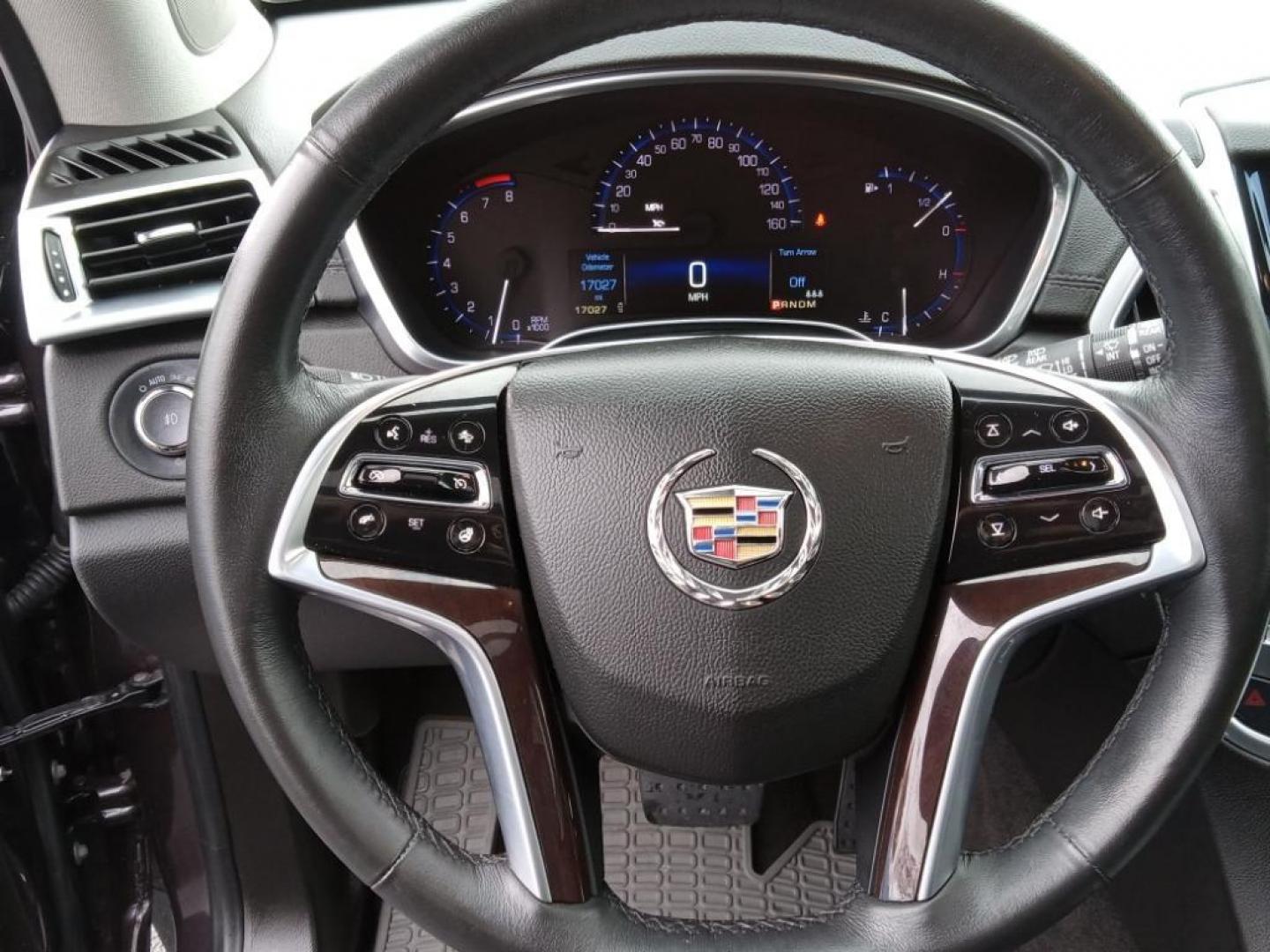 2015 Majestic Plum Metallic /Ebony/Ebony Accents Cadillac SRX Performance Collection AWD (3GYFNFE32FS) with an 3.6L V6 DOHC 24V FFV engine, 6-Speed Automatic transmission, located at 6064 Gull Rd, Kalamazoo, MI, 49048, (269) 222-0088, 42.328388, -85.512924 - <b>Equipment</b><br>It's AutoCheck: 1 owner, assurance of single-owner history for peace of mind. This mid-size suv has a clean AutoCheck report, ensuring its impeccable vehicle history. Night driving with HID Xenon headlamps is a breeze in this vehicle. Never get into a cold vehicle again with the - Photo#10