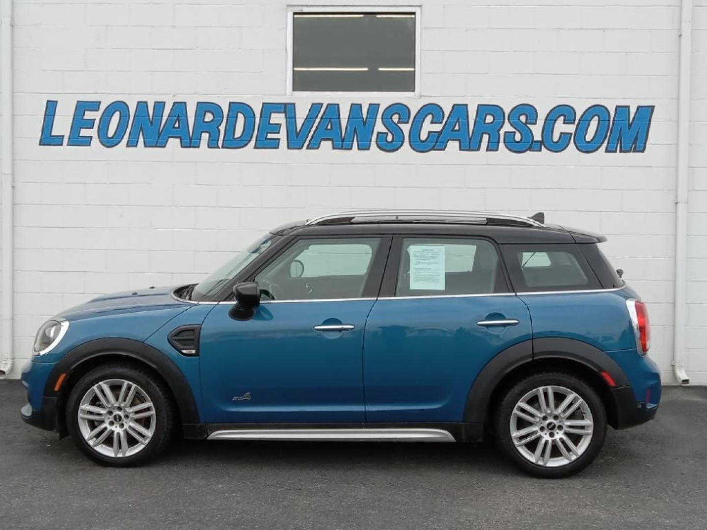 2020 Island Blue Metallic /Carbon Black Mini Countryman ALL4 (WMZYW5C01L3) with an 1.5L L3 engine, 8-speed automatic transmission, located at 6064 Gull Rd, Kalamazoo, MI, 49048, (269) 222-0088, 42.328388, -85.512924 - <b>Equipment</b><br>Bluetooth technology is built into this 2020 MINI Countryman , keeping your hands on the steering wheel and your focus on the road. See what's behind you with the back up camera on it. The leather seats in this vehicle are a must for buyers looking for comfort, durability, and st - Photo#1