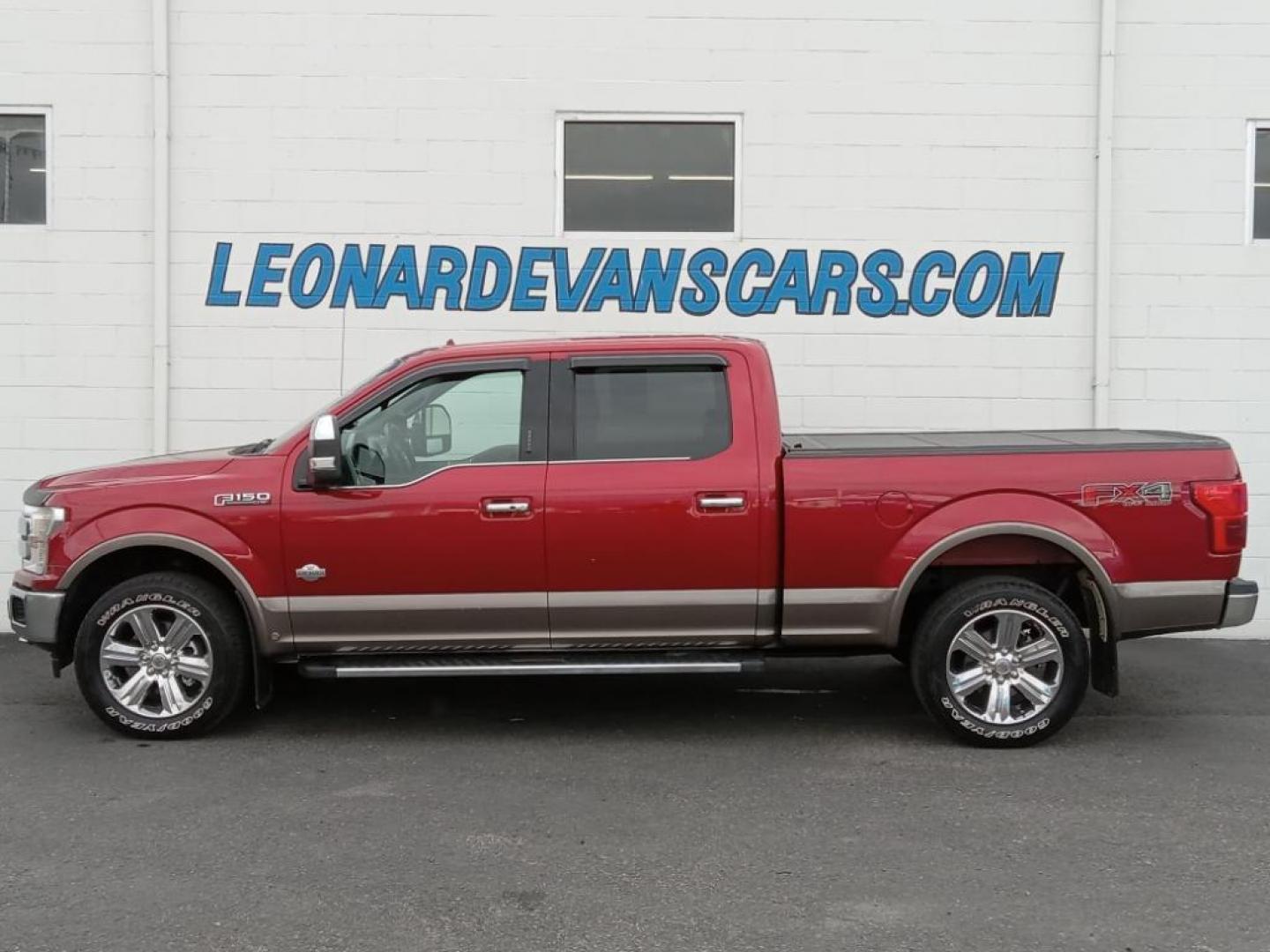 2019 RED /Mesa Ford F-150 King Ranch SuperCrew 6.5-ft. 4WD (1FTFW1E42KF) with an 3.5L V6 DOHC 24V engine, 6A transmission, located at 6064 Gull Rd, Kalamazoo, MI, 49048, (269) 222-0088, 42.328388, -85.512924 - Protect it from unwanted accidents with a cutting edge backup camera system. Bluetooth technology is built into the Ford F-150, keeping your hands on the steering wheel and your focus on the road. You'll never again be lost in a crowded city or a country region with the navigation system on this 201 - Photo#1