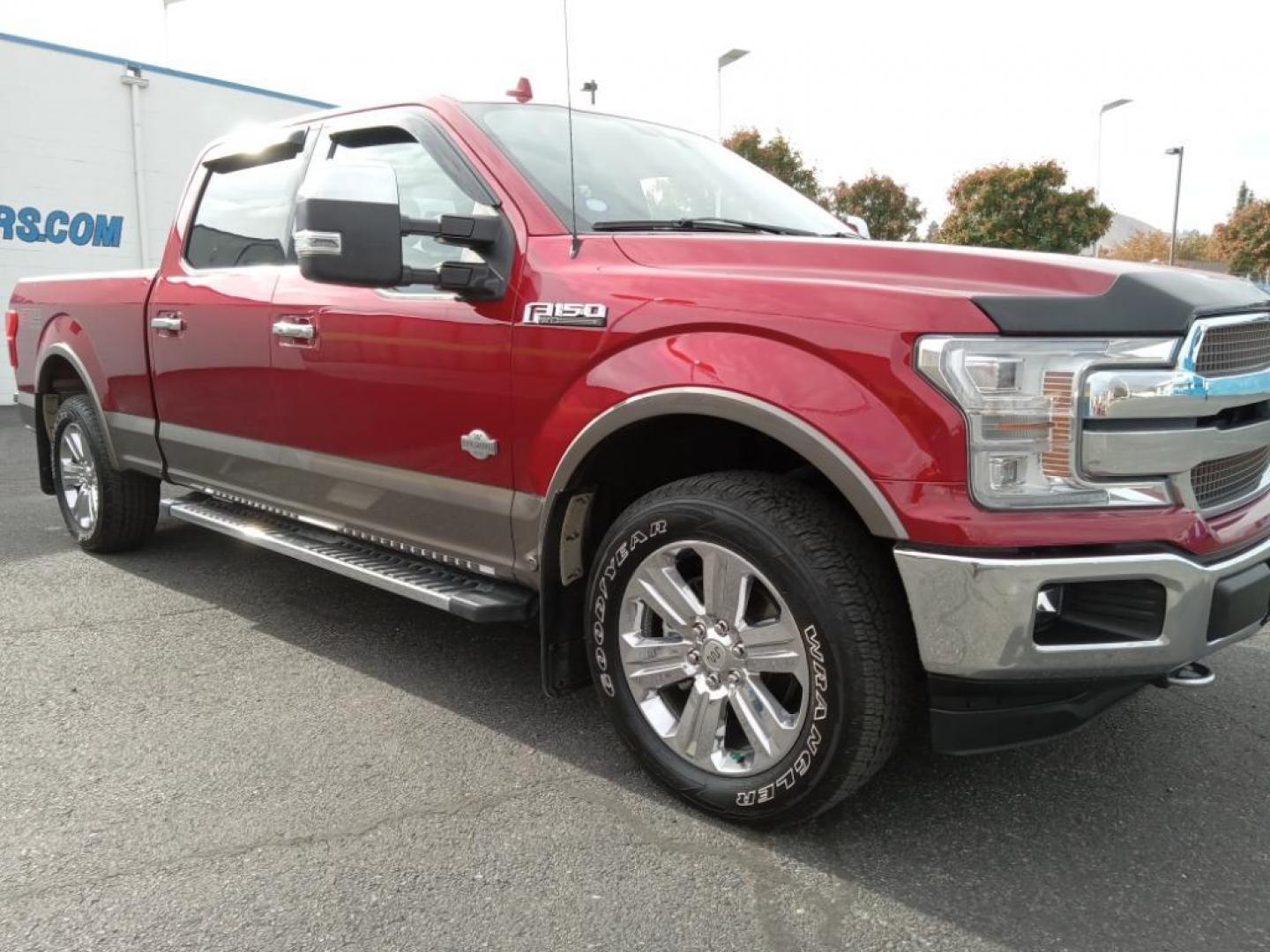 2019 RED /Mesa Ford F-150 King Ranch SuperCrew 6.5-ft. 4WD (1FTFW1E42KF) with an 3.5L V6 DOHC 24V engine, 6A transmission, located at 6064 Gull Rd, Kalamazoo, MI, 49048, (269) 222-0088, 42.328388, -85.512924 - Protect it from unwanted accidents with a cutting edge backup camera system. Bluetooth technology is built into the Ford F-150, keeping your hands on the steering wheel and your focus on the road. You'll never again be lost in a crowded city or a country region with the navigation system on this 201 - Photo#4