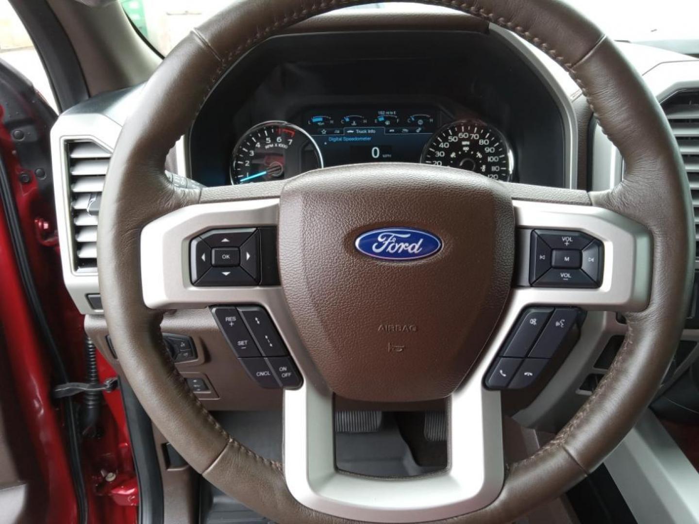 2019 RED /Mesa Ford F-150 King Ranch SuperCrew 6.5-ft. 4WD (1FTFW1E42KF) with an 3.5L V6 DOHC 24V engine, 6A transmission, located at 6064 Gull Rd, Kalamazoo, MI, 49048, (269) 222-0088, 42.328388, -85.512924 - Protect it from unwanted accidents with a cutting edge backup camera system. Bluetooth technology is built into the Ford F-150, keeping your hands on the steering wheel and your focus on the road. You'll never again be lost in a crowded city or a country region with the navigation system on this 201 - Photo#10