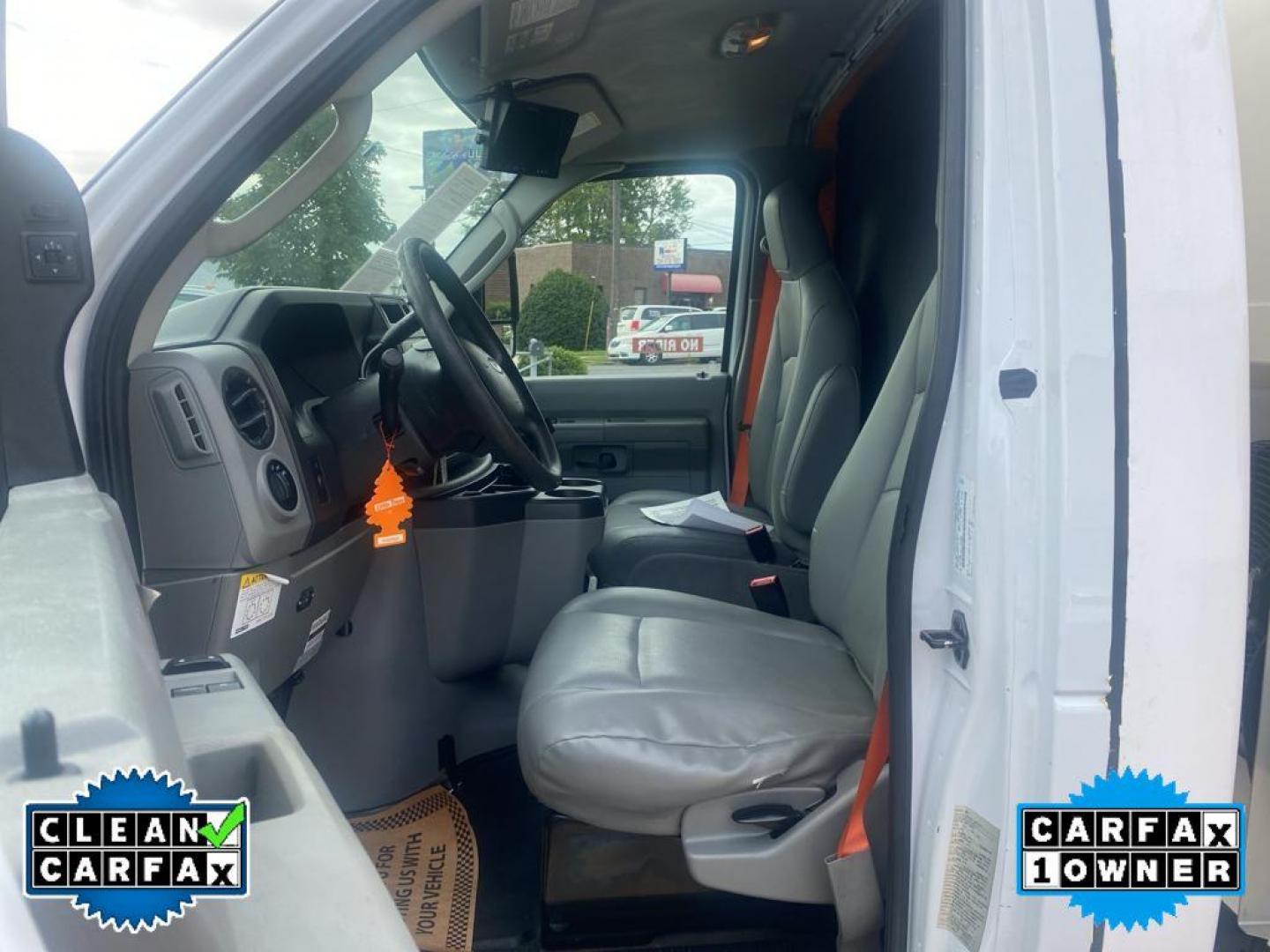 2018 Oxford White /Medium Flint Ford Econoline E450 (1FDXE4FS4JD) with an 6.8L V10 SOHC 20V engine, 6-speed automatic transmission, located at 6064 Gull Rd, Kalamazoo, MI, 49048, (269) 222-0088, 42.328388, -85.512924 - <b>Equipment</b><br>Our dealership has already run the CARFAX report and it is clean. A clean CARFAX is a great asset for resale value in the future. Good News! This certified CARFAX 1-owner vehicle has only had one owner before you. This vehicle has a V10, 6.8L (415 CID) high output engine. The ve - Photo#23