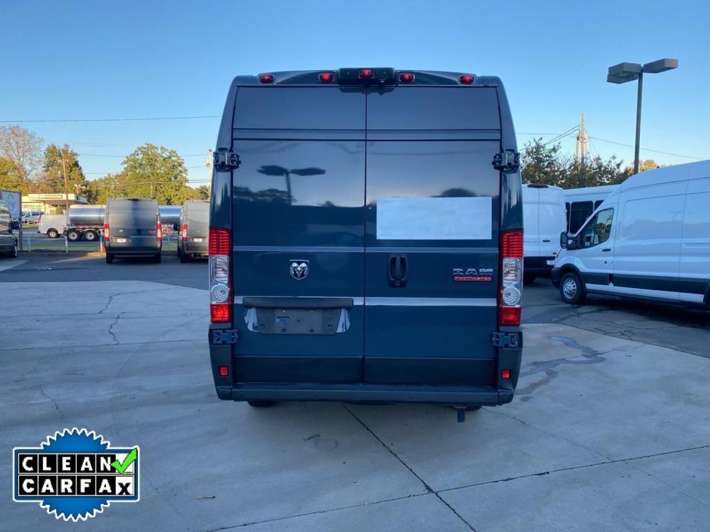 2019 Patriot Blue Pearlcoat /Black RAM Promaster 3500 High Roof Tradesman 159-in. WB Ext (3C6URVJG4KE) with an 3.6L V6 engine, 6A transmission, located at 6064 Gull Rd, Kalamazoo, MI, 49048, (269) 222-0088, 42.328388, -85.512924 - <b>Equipment</b><br>See what's behind you with the back up camera on this Ram ProMaster 3500. Our dealership has already run the CARFAX report and it is clean. A clean CARFAX is a great asset for resale value in the future. This 2019 Ram ProMaster 3500 features a hands-free Bluetooth phone system. - Photo#10