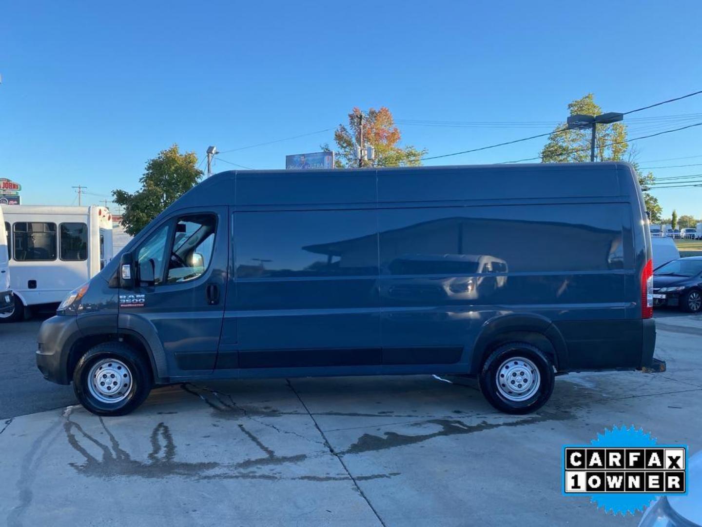 2020 Patriot Blue Pearlcoat /Black RAM Promaster 3500 High Roof Tradesman 159-in. WB Ext (3C6URVJG7LE) with an 3.6L V6 engine, 6A transmission, located at 6064 Gull Rd, Kalamazoo, MI, 49048, (269) 222-0088, 42.328388, -85.512924 - <b>Equipment</b><br>This Ram ProMaster 3500 features a hands-free Bluetooth phone system. Good News! This certified CARFAX 1-owner vehicle has only had one owner before you. Protect the vehicle from unwanted accidents with a cutting edge backup camera system. Front wheel drive on the Ram ProMaster 3 - Photo#9