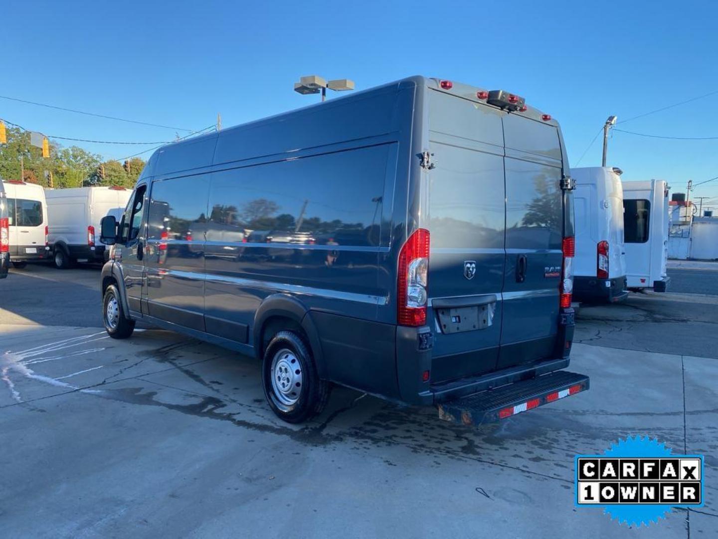 2020 Patriot Blue Pearlcoat /Black RAM Promaster 3500 High Roof Tradesman 159-in. WB Ext (3C6URVJG7LE) with an 3.6L V6 engine, 6A transmission, located at 6064 Gull Rd, Kalamazoo, MI, 49048, (269) 222-0088, 42.328388, -85.512924 - <b>Equipment</b><br>This Ram ProMaster 3500 features a hands-free Bluetooth phone system. Good News! This certified CARFAX 1-owner vehicle has only had one owner before you. Protect the vehicle from unwanted accidents with a cutting edge backup camera system. Front wheel drive on the Ram ProMaster 3 - Photo#10