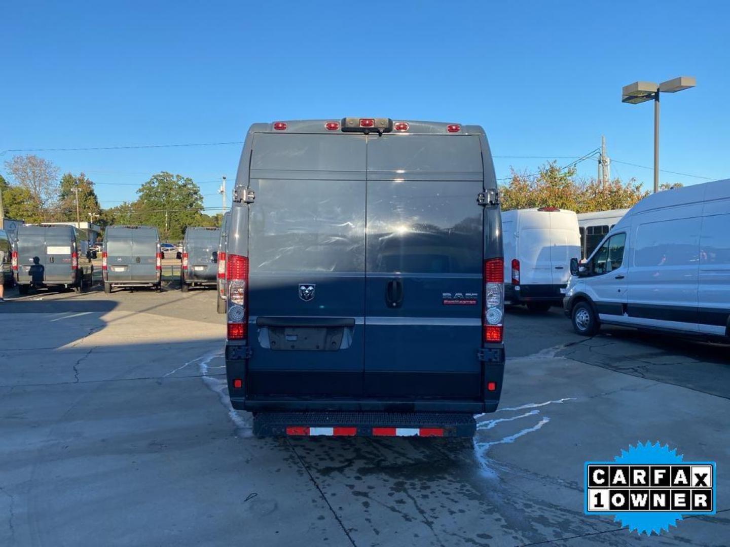 2020 Patriot Blue Pearlcoat /Black RAM Promaster 3500 High Roof Tradesman 159-in. WB Ext (3C6URVJG7LE) with an 3.6L V6 engine, 6A transmission, located at 6064 Gull Rd, Kalamazoo, MI, 49048, (269) 222-0088, 42.328388, -85.512924 - <b>Equipment</b><br>This Ram ProMaster 3500 features a hands-free Bluetooth phone system. Good News! This certified CARFAX 1-owner vehicle has only had one owner before you. Protect the vehicle from unwanted accidents with a cutting edge backup camera system. Front wheel drive on the Ram ProMaster 3 - Photo#11