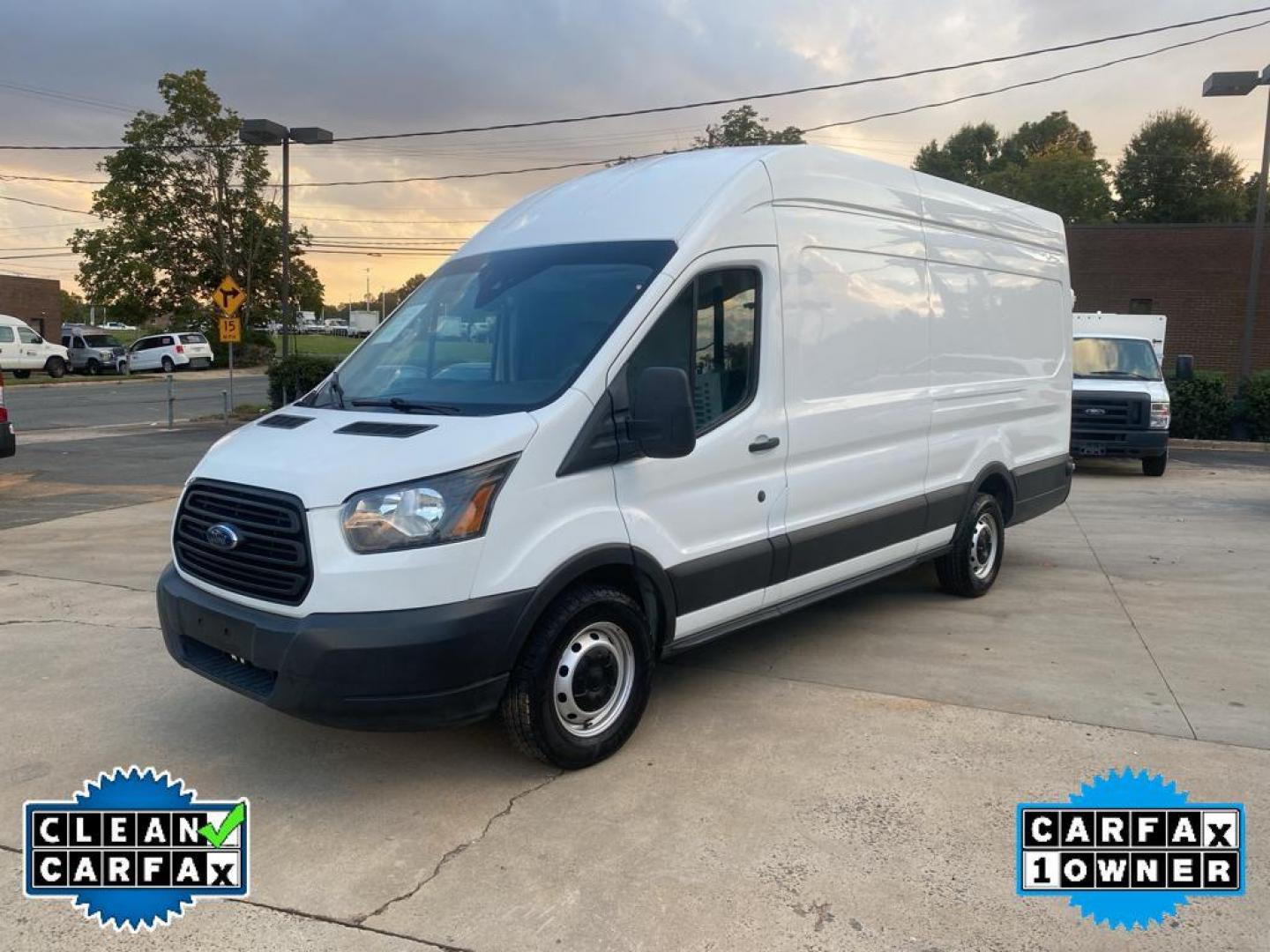 2019 Oxford White /Pewter Ford Transit 350 Van High Roof w/Sliding Pass. 148-in. WB EL (1FTBW3XV8KK) with an 3.2L L5 DIESEL engine, 6A transmission, located at 6064 Gull Rd, Kalamazoo, MI, 49048, (269) 222-0088, 42.328388, -85.512924 - <b>Equipment</b><br>Good News! This certified CARFAX 1-owner vehicle has only had one owner before you. This 2019 Ford Transit Van T-350 EL High Roof Slide features a hands-free Bluetooth phone system. The rear parking assist technology on it will put you at ease when reversing. The system alerts y - Photo#8