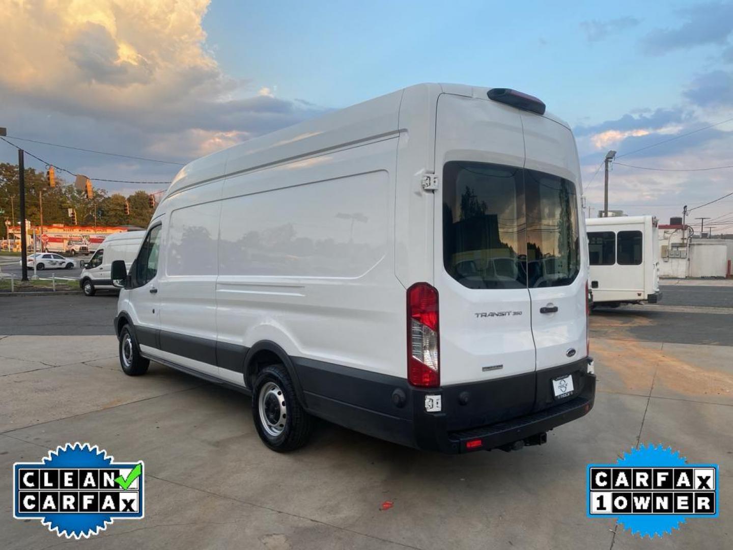 2019 Oxford White /Pewter Ford Transit 350 Van High Roof w/Sliding Pass. 148-in. WB EL (1FTBW3XV8KK) with an 3.2L L5 DIESEL engine, 6A transmission, located at 6064 Gull Rd, Kalamazoo, MI, 49048, (269) 222-0088, 42.328388, -85.512924 - <b>Equipment</b><br>Good News! This certified CARFAX 1-owner vehicle has only had one owner before you. This 2019 Ford Transit Van T-350 EL High Roof Slide features a hands-free Bluetooth phone system. The rear parking assist technology on it will put you at ease when reversing. The system alerts y - Photo#10