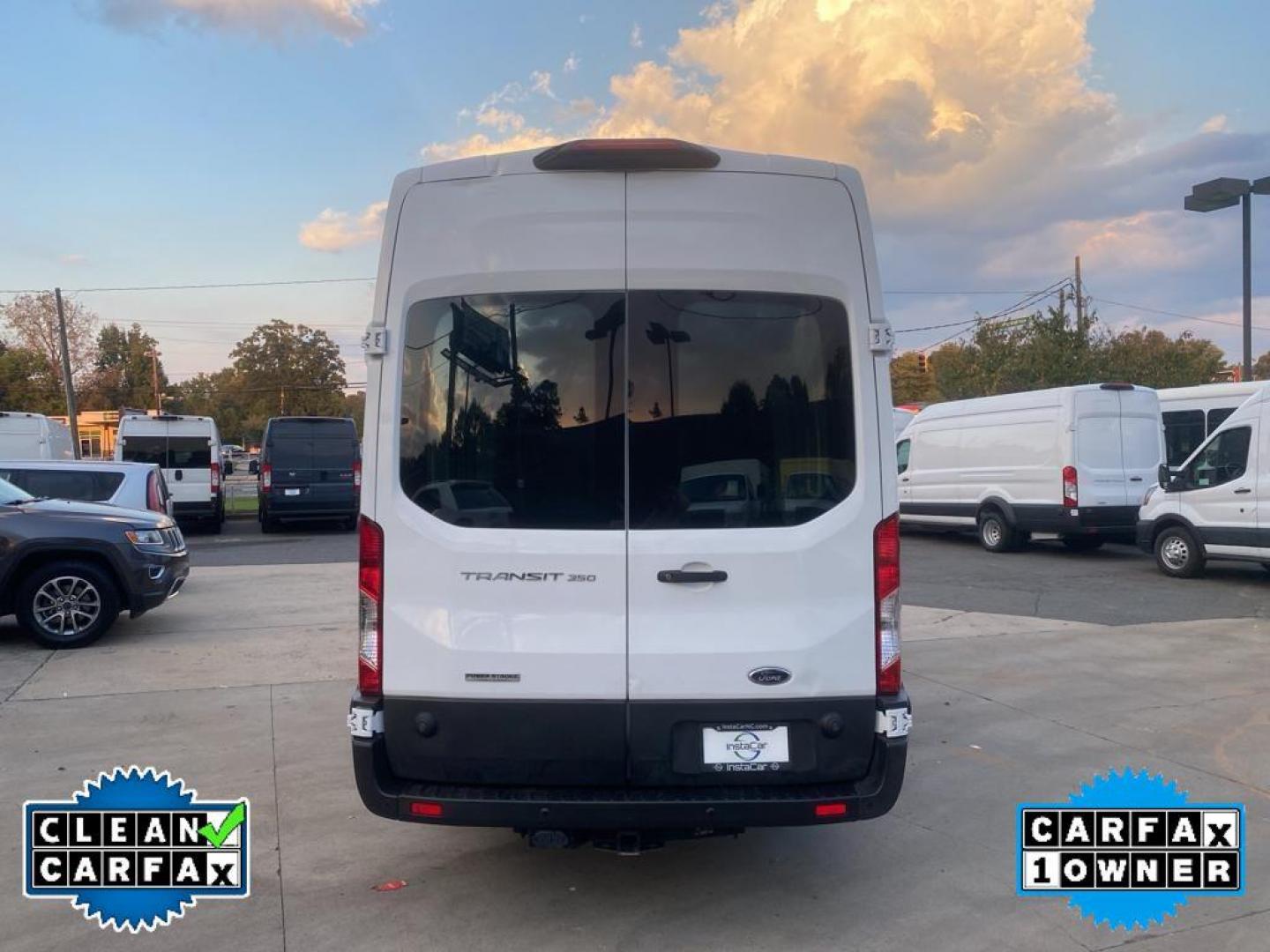 2019 Oxford White /Pewter Ford Transit 350 Van High Roof w/Sliding Pass. 148-in. WB EL (1FTBW3XV8KK) with an 3.2L L5 DIESEL engine, 6A transmission, located at 6064 Gull Rd, Kalamazoo, MI, 49048, (269) 222-0088, 42.328388, -85.512924 - <b>Equipment</b><br>Good News! This certified CARFAX 1-owner vehicle has only had one owner before you. This 2019 Ford Transit Van T-350 EL High Roof Slide features a hands-free Bluetooth phone system. The rear parking assist technology on it will put you at ease when reversing. The system alerts y - Photo#11