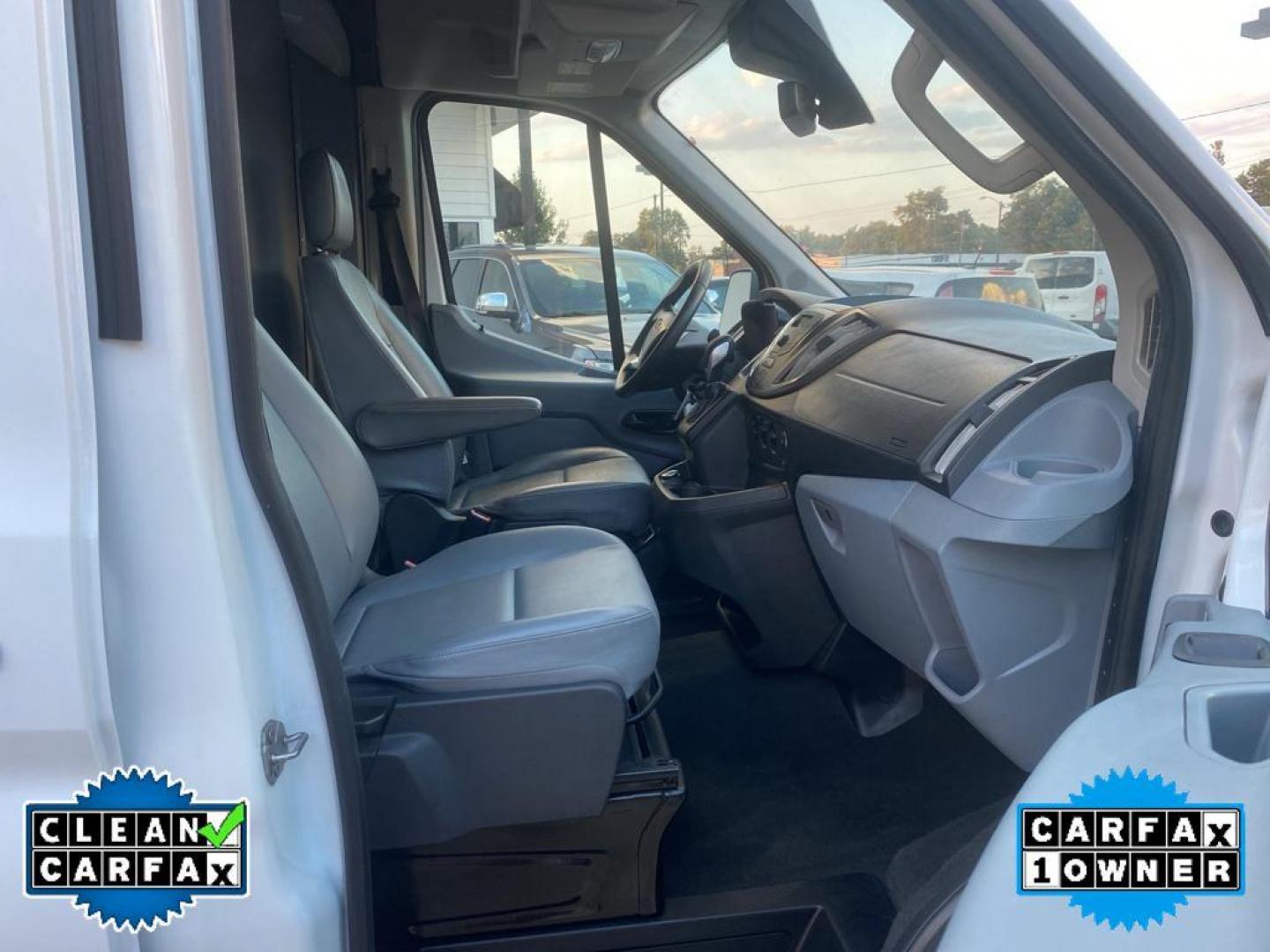 2019 Oxford White /Pewter Ford Transit 350 Van High Roof w/Sliding Pass. 148-in. WB EL (1FTBW3XV8KK) with an 3.2L L5 DIESEL engine, 6A transmission, located at 6064 Gull Rd, Kalamazoo, MI, 49048, (269) 222-0088, 42.328388, -85.512924 - <b>Equipment</b><br>Good News! This certified CARFAX 1-owner vehicle has only had one owner before you. This 2019 Ford Transit Van T-350 EL High Roof Slide features a hands-free Bluetooth phone system. The rear parking assist technology on it will put you at ease when reversing. The system alerts y - Photo#22