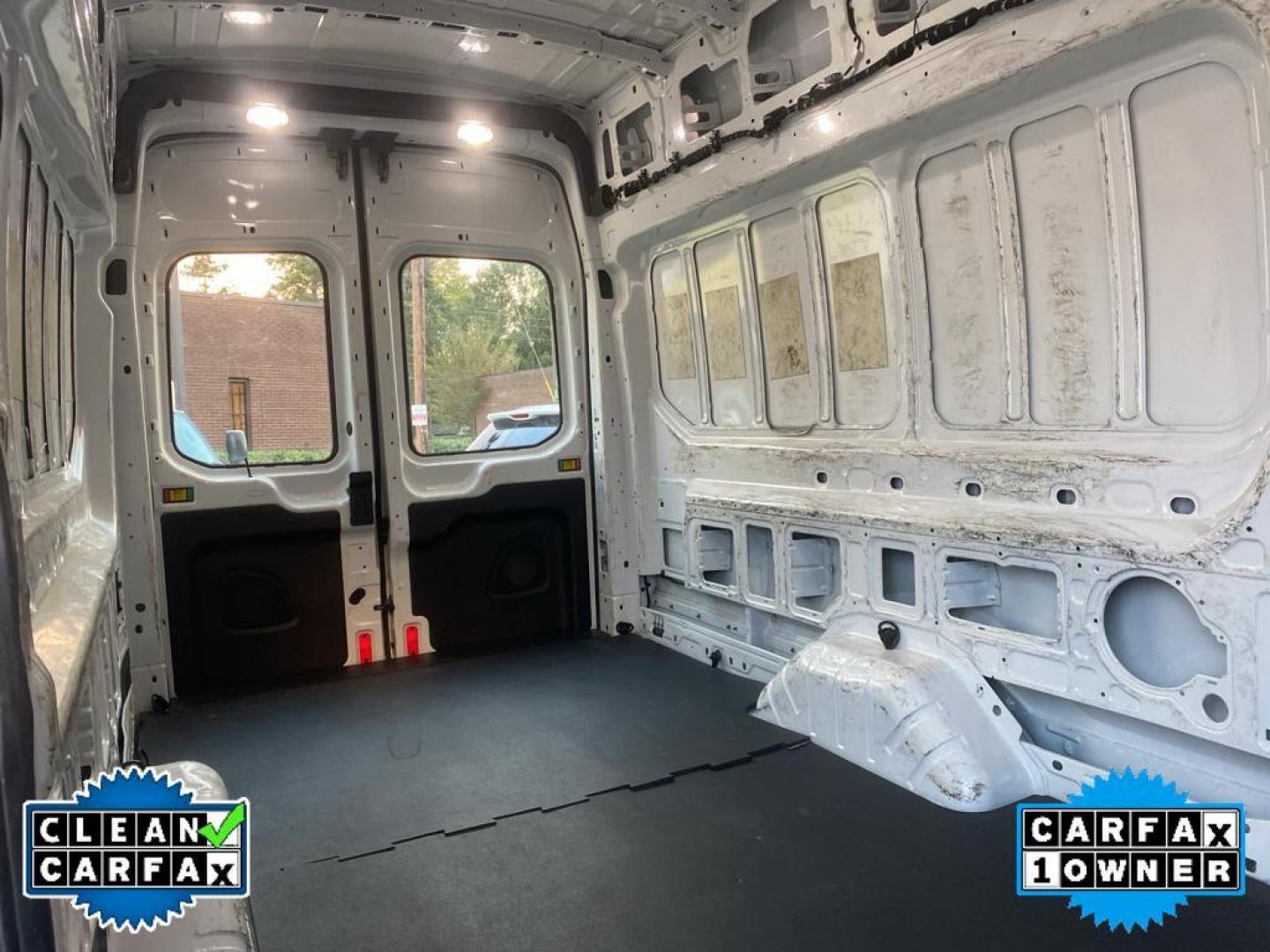 2019 Oxford White /Pewter Ford Transit 350 Van High Roof w/Sliding Pass. 148-in. WB EL (1FTBW3XV8KK) with an 3.2L L5 DIESEL engine, 6A transmission, located at 6064 Gull Rd, Kalamazoo, MI, 49048, (269) 222-0088, 42.328388, -85.512924 - <b>Equipment</b><br>Good News! This certified CARFAX 1-owner vehicle has only had one owner before you. This 2019 Ford Transit Van T-350 EL High Roof Slide features a hands-free Bluetooth phone system. The rear parking assist technology on it will put you at ease when reversing. The system alerts y - Photo#25