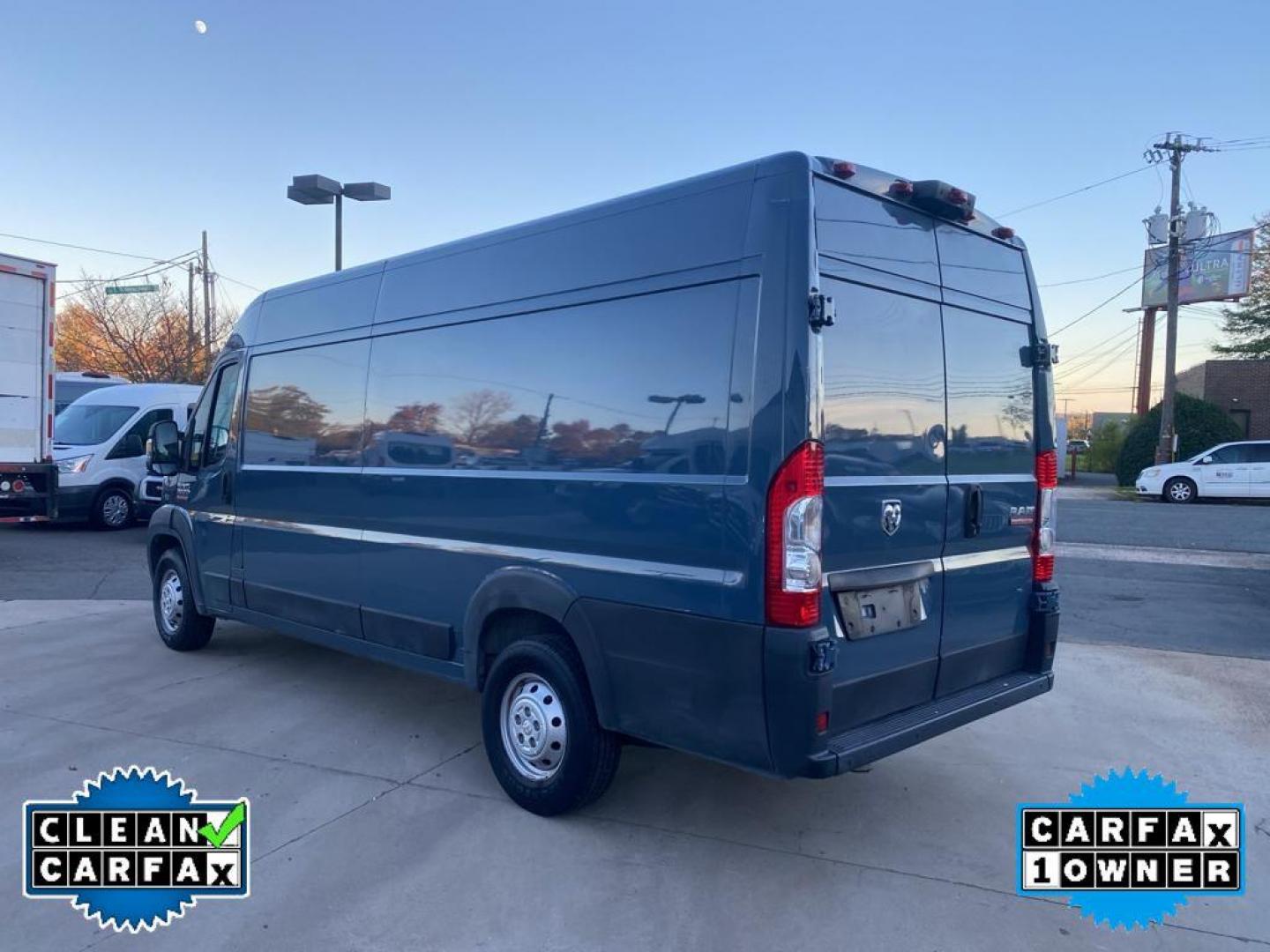 2019 Patriot Blue Pearlcoat /Black RAM Promaster 3500 High Roof Tradesman 159-in. WB Ext (3C6URVJGXKE) with an 3.6L V6 engine, 6A transmission, located at 6064 Gull Rd, Kalamazoo, MI, 49048, (269) 222-0088, 42.328388, -85.512924 - <b>Equipment</b><br>Bluetooth technology is built into the vehicle, keeping your hands on the steering wheel and your focus on the road. This 1 ton van has a clean CARFAX vehicle history report. Protect this Ram ProMaster 3500 from unwanted accidents with a cutting edge backup camera system. Good Ne - Photo#9