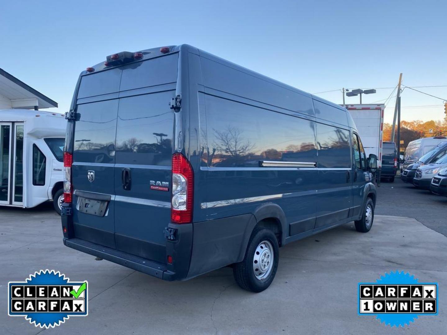 2019 Patriot Blue Pearlcoat /Black RAM Promaster 3500 High Roof Tradesman 159-in. WB Ext (3C6URVJGXKE) with an 3.6L V6 engine, 6A transmission, located at 6064 Gull Rd, Kalamazoo, MI, 49048, (269) 222-0088, 42.328388, -85.512924 - <b>Equipment</b><br>Bluetooth technology is built into the vehicle, keeping your hands on the steering wheel and your focus on the road. This 1 ton van has a clean CARFAX vehicle history report. Protect this Ram ProMaster 3500 from unwanted accidents with a cutting edge backup camera system. Good Ne - Photo#11