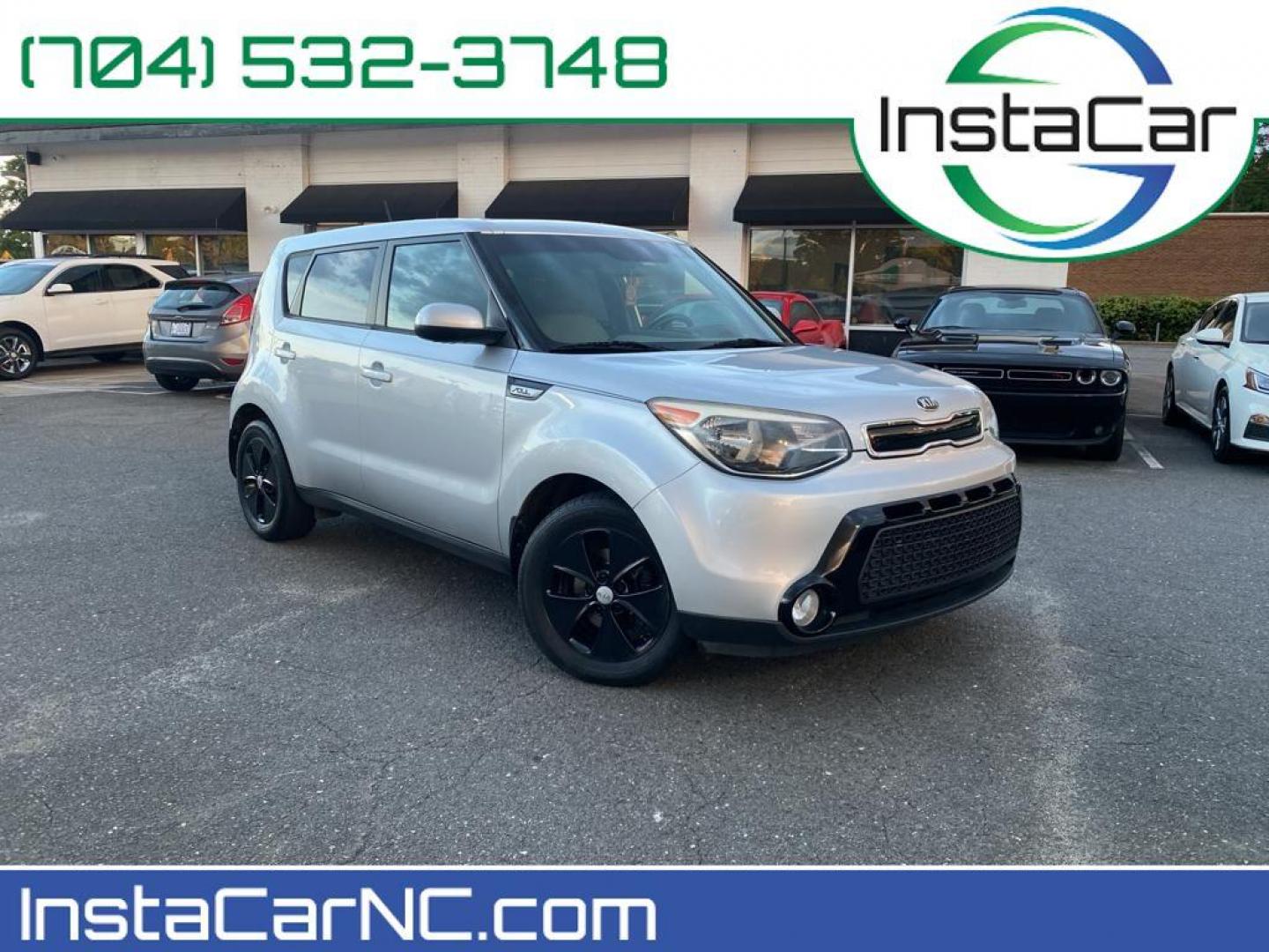 2016 Bright Silver /Gray 2-Tone Kia Soul + (KNDJP3A54G7) with an 2.0L L4 DOHC 16V engine, 6A transmission, located at 6064 Gull Rd, Kalamazoo, MI, 49048, (269) 222-0088, 42.328388, -85.512924 - <b>Equipment</b><br>The vehicle features a hands-free Bluetooth phone system. See what's behind you with the back up camera on this Kia Soul. The Kia Soul has satellite radio capabilities. This model is equipped with the latest generation of XM/Sirius Radio. This 2016 Kia Soul has a clean CARFAX ve - Photo#0