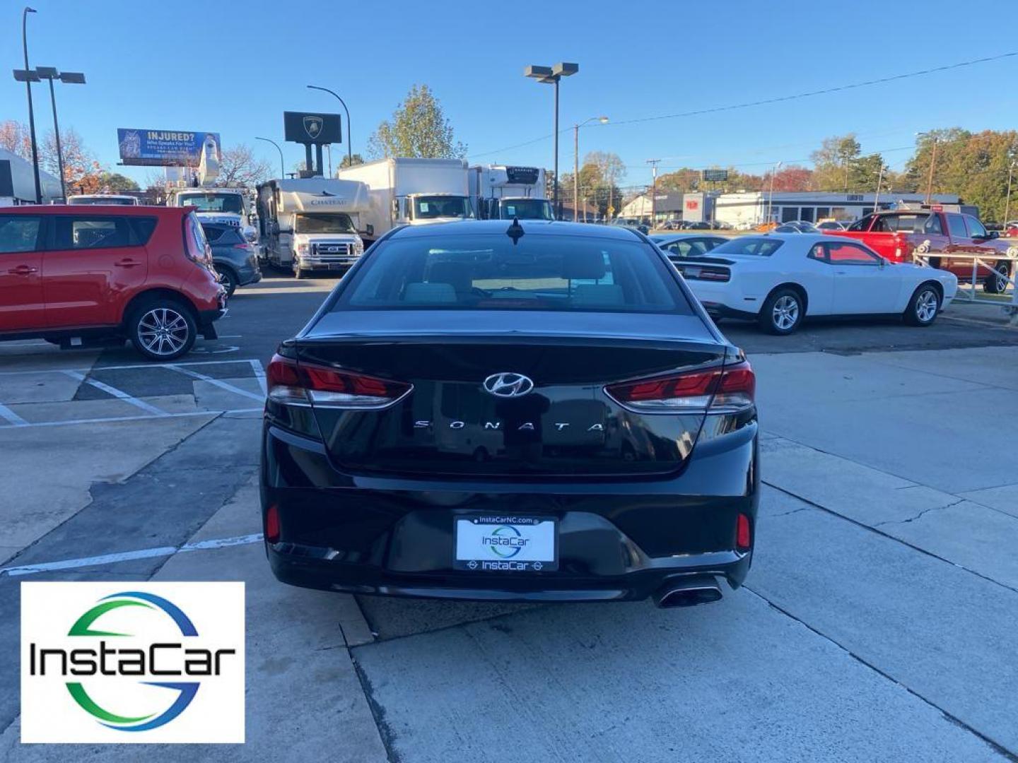 2018 Phantom Black /Gray Hyundai Sonata Sport (5NPE34AF1JH) with an 2.4L L4 DOHC 16V engine, 6A transmission, located at 6064 Gull Rd, Kalamazoo, MI, 49048, (269) 222-0088, 42.328388, -85.512924 - <b>Equipment</b><br>This 2018 Hyundai Sonata comes equipped with Android Auto for seamless smartphone integration on the road. See what's behind you with the back up camera on this 2018 Hyundai Sonata . Bluetooth technology is built into the Hyundai Sonata, keeping your hands on the steering wheel - Photo#12