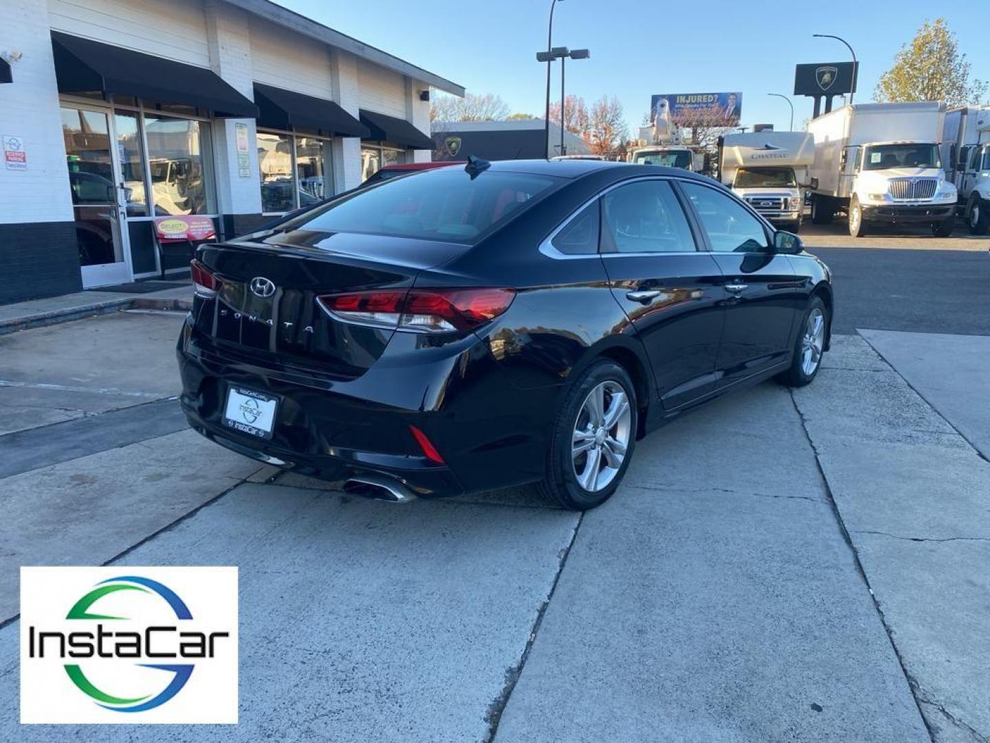 2018 Phantom Black /Gray Hyundai Sonata Sport (5NPE34AF1JH) with an 2.4L L4 DOHC 16V engine, 6A transmission, located at 6064 Gull Rd, Kalamazoo, MI, 49048, (269) 222-0088, 42.328388, -85.512924 - <b>Equipment</b><br>This 2018 Hyundai Sonata comes equipped with Android Auto for seamless smartphone integration on the road. See what's behind you with the back up camera on this 2018 Hyundai Sonata . Bluetooth technology is built into the Hyundai Sonata, keeping your hands on the steering wheel - Photo#13