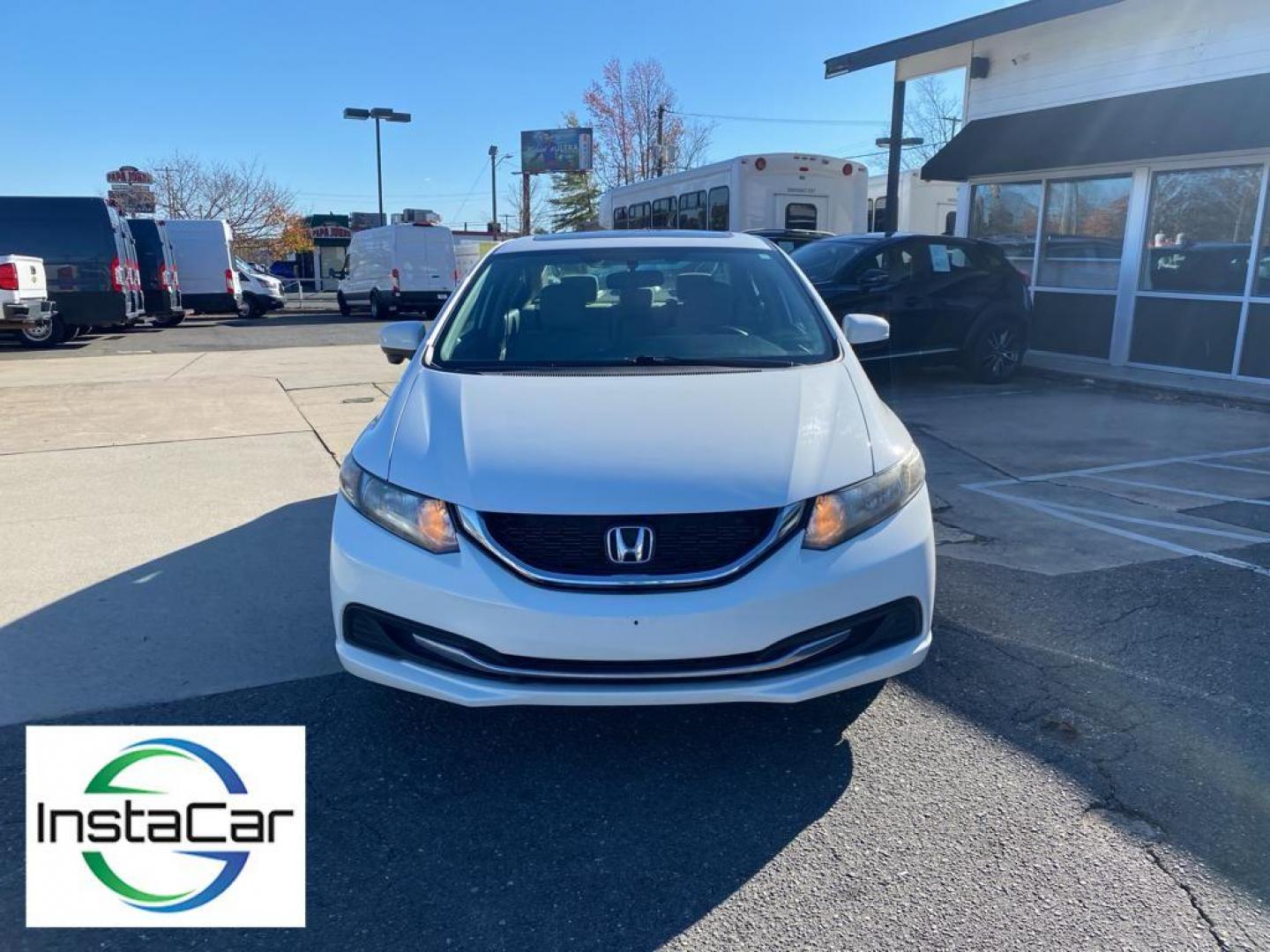 2014 Taffeta White /Beige Honda Civic EX Sedan CVT (19XFB2F86EE) with an 1.8L L4 SOHC 16V engine, Continuously Variable Transmission transmission, located at 6064 Gull Rd, Kalamazoo, MI, 49048, (269) 222-0088, 42.328388, -85.512924 - Protect this unit from unwanted accidents with a cutting edge backup camera system. This unit offers Automatic Climate Control for personalized comfort. Bluetooth technology is built into the Honda Civic, keeping your hands on the steering wheel and your focus on the road. The vehicle is front wheel - Photo#9