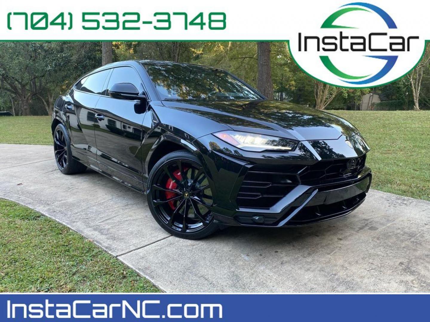 2021 Nero Noctis /Nero Ade Lamborghini Urus Base (ZPBUA1ZLXML) with an 4.0L V8 DOHC 32V engine, 8A transmission, located at 6064 Gull Rd, Kalamazoo, MI, 49048, (269) 222-0088, 42.328388, -85.512924 - <b>Equipment</b><br>This vehicle has auto-adjust speed for safe following. The satellite radio system in it gives you access to hundreds of nation-wide radio stations with a clear digital signal. The installed navigation system will keep you on the right path. An off-road package is equipped on the - Photo#0