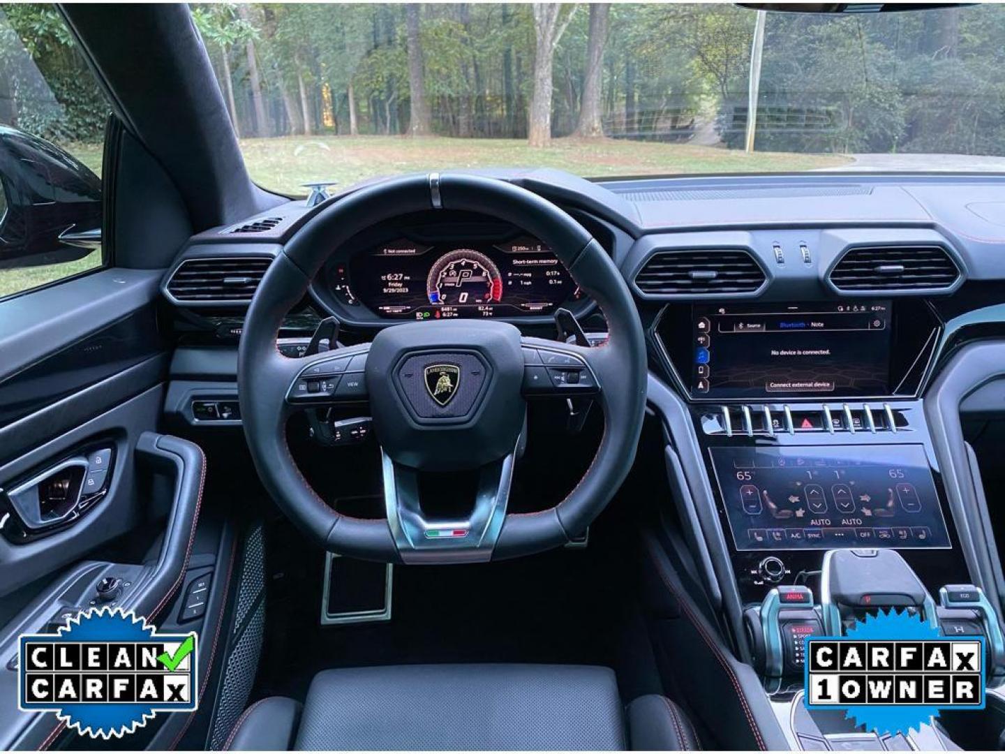 2021 Nero Noctis /Nero Ade Lamborghini Urus Base (ZPBUA1ZLXML) with an 4.0L V8 DOHC 32V engine, 8A transmission, located at 6064 Gull Rd, Kalamazoo, MI, 49048, (269) 222-0088, 42.328388, -85.512924 - <b>Equipment</b><br>This vehicle has auto-adjust speed for safe following. The satellite radio system in it gives you access to hundreds of nation-wide radio stations with a clear digital signal. The installed navigation system will keep you on the right path. An off-road package is equipped on the - Photo#26