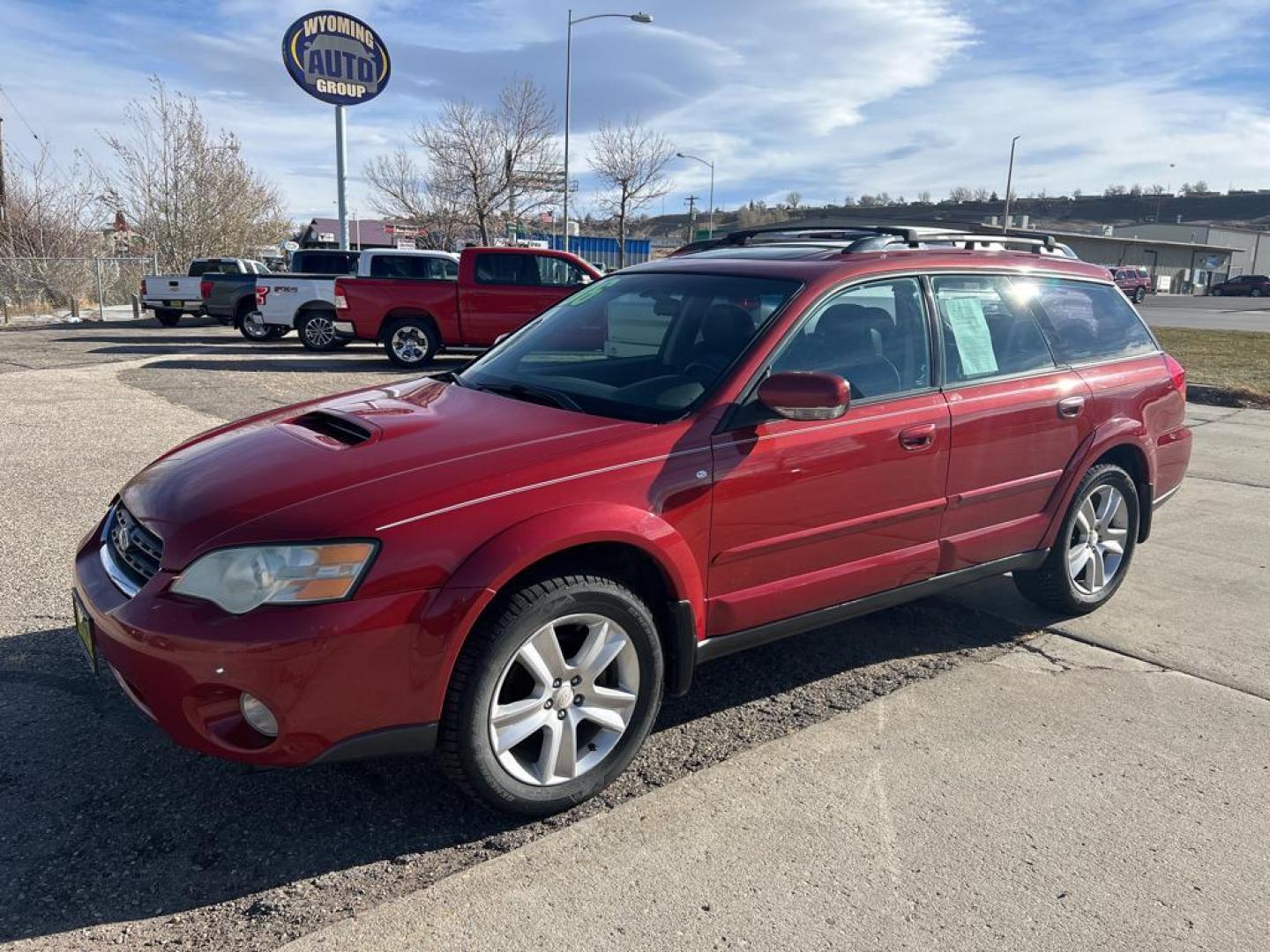 2006 maroon Subaru Outback 2.5XT Limited Wagon (4S4BP67C866) with an 2.5L H4 DOHC 16V TURBO engine, 5-Speed Automatic Overdrive transmission, located at 6064 Gull Rd, Kalamazoo, MI, 49048, (269) 222-0088, 42.328388, -85.512924 - Photo#1