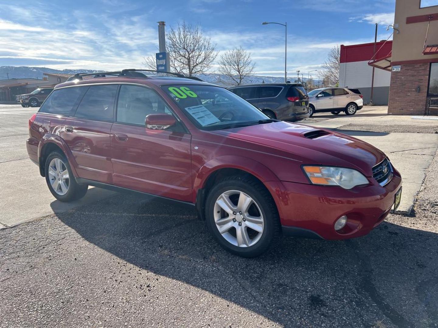 2006 maroon Subaru Outback 2.5XT Limited Wagon (4S4BP67C866) with an 2.5L H4 DOHC 16V TURBO engine, 5-Speed Automatic Overdrive transmission, located at 6064 Gull Rd, Kalamazoo, MI, 49048, (269) 222-0088, 42.328388, -85.512924 - Photo#3